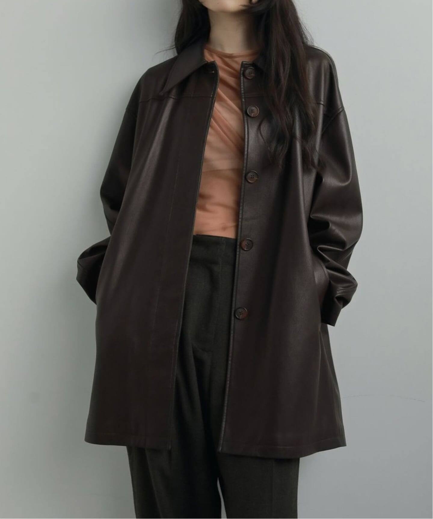 anuke Ecoleather Over Jacket（その他ジャケット・スーツ）｜BOICE