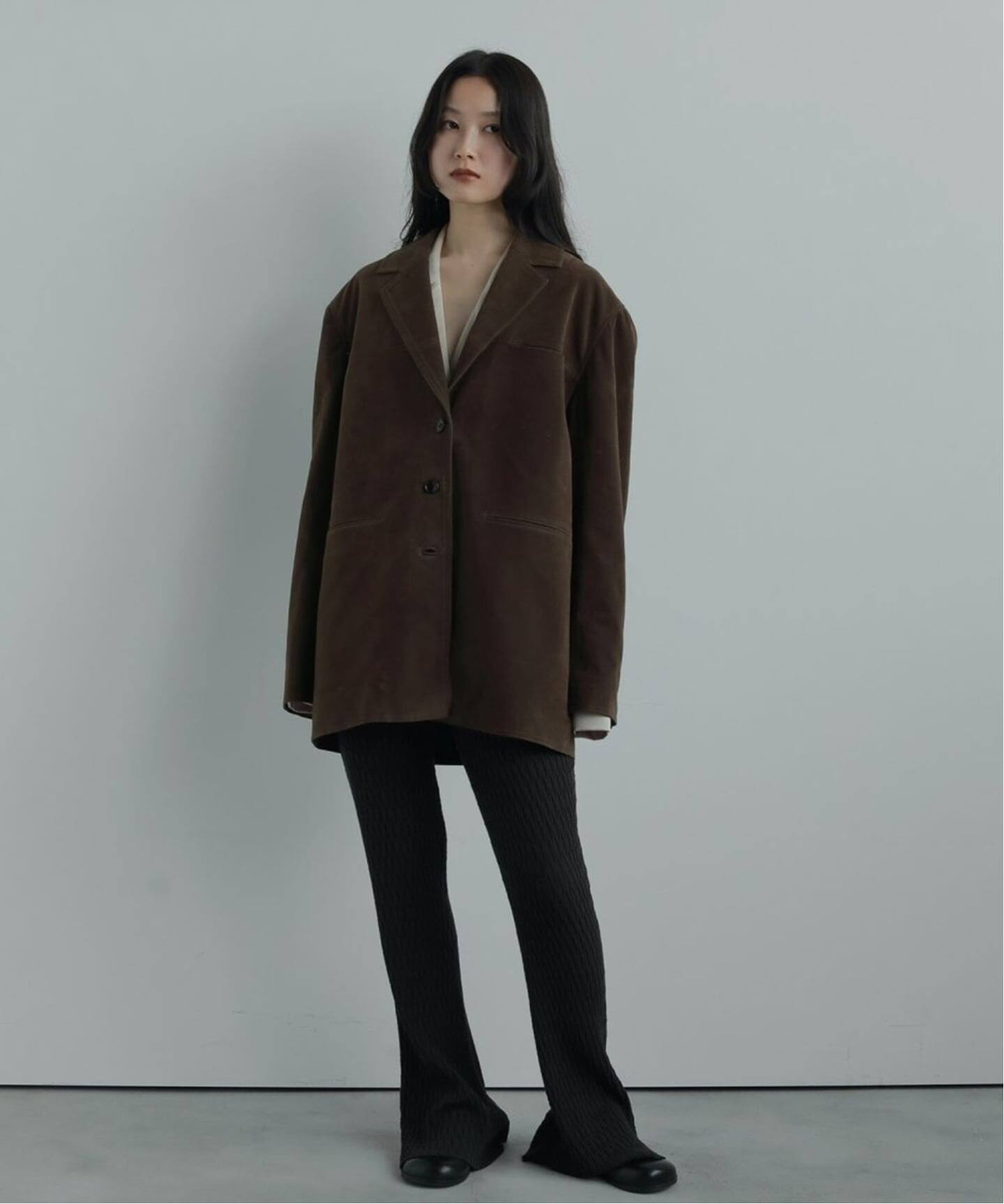 Lovemaking 　anuke Eco Suede Jacket anuke Eco Suede Jacket（テーラードジャケット）｜BOICE FROM