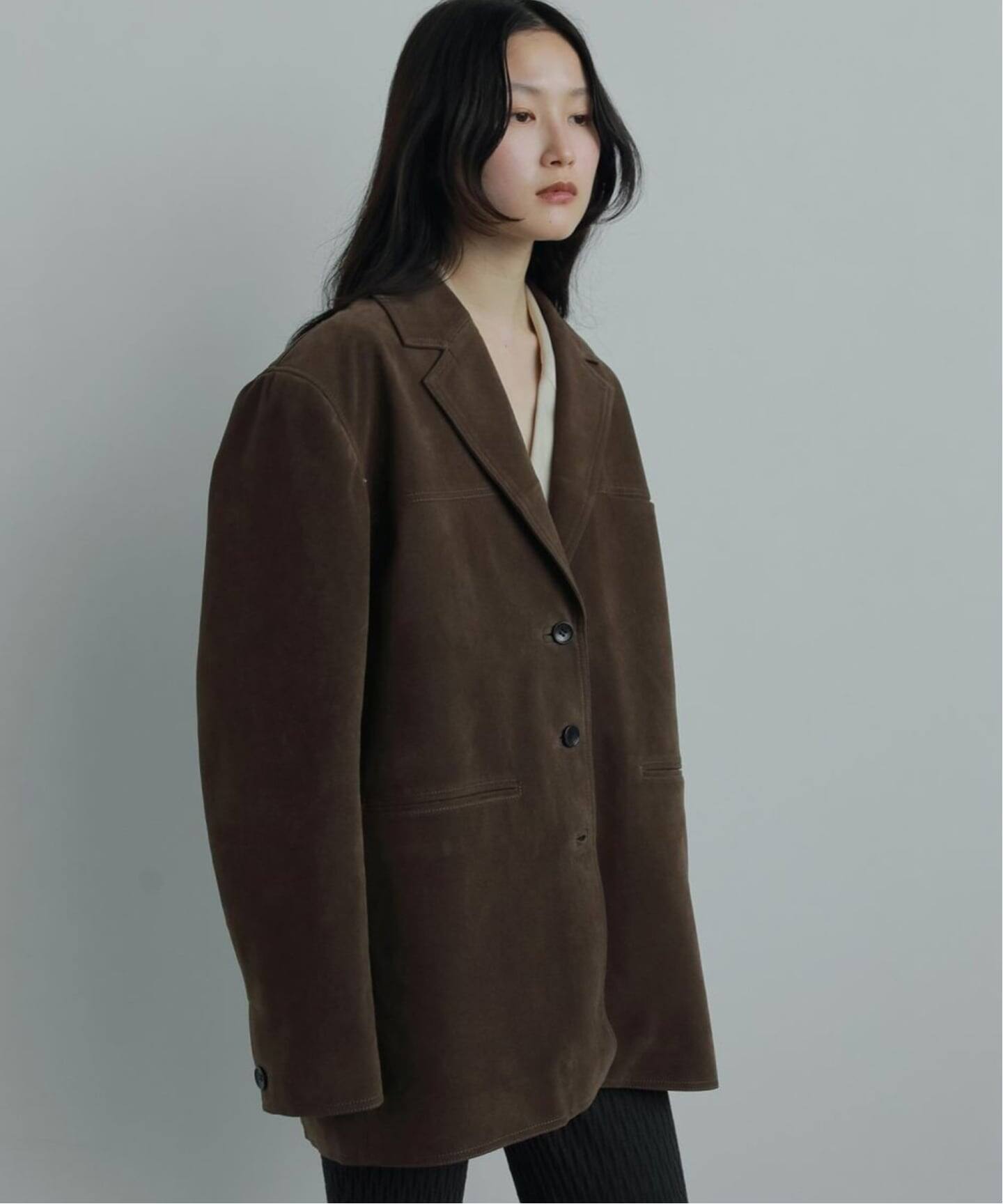 anuke Eco Suede Jacket（テーラードジャケット）｜BOICE FROM
