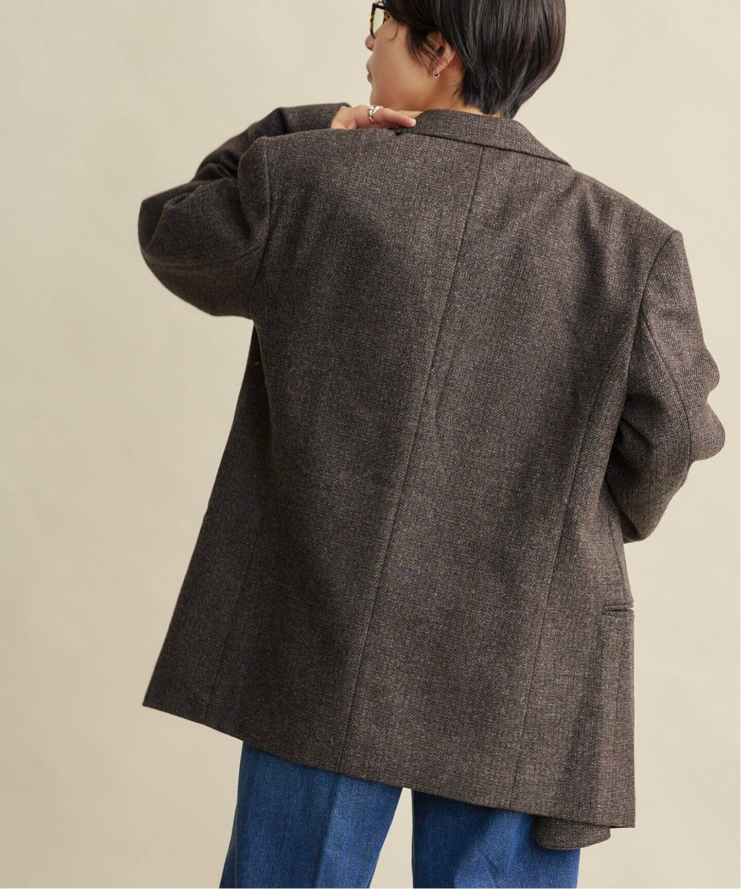 anuke Herringbone Wool Jacket（テーラードジャケット）｜BOICE FROM 