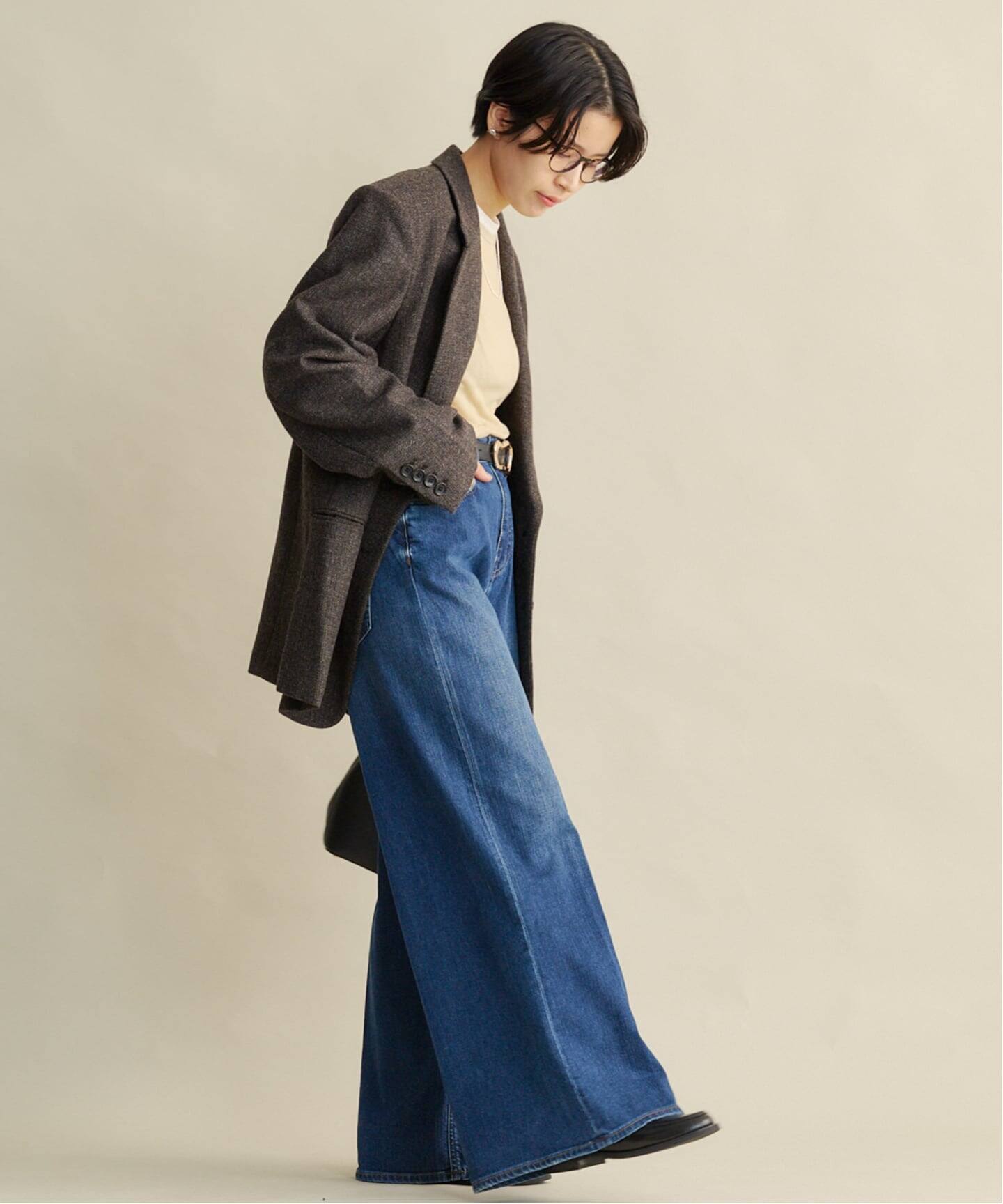 anuke Herringbone Wool Jacket（テーラードジャケット）｜BOICE FROM