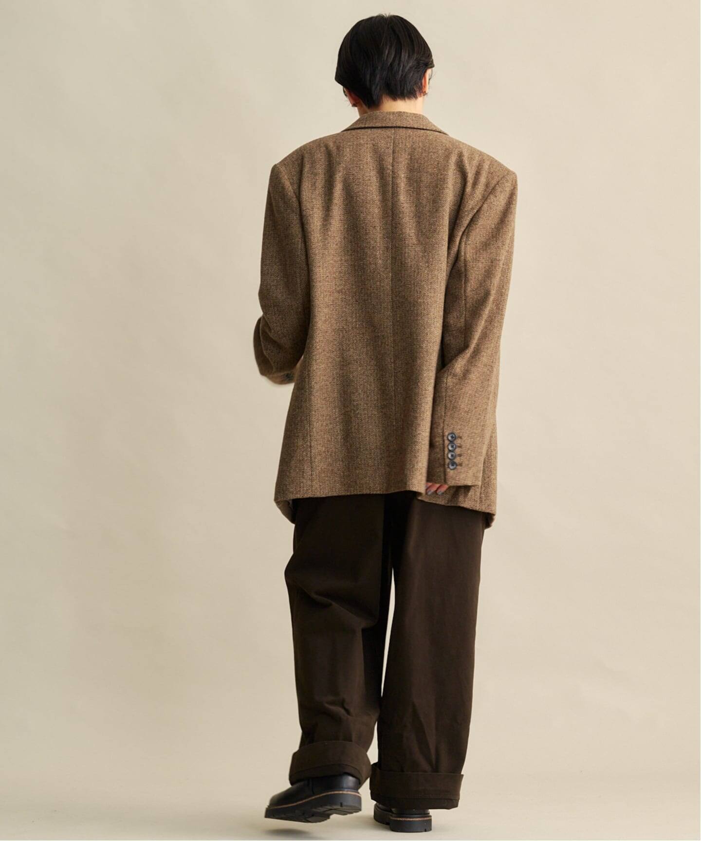 anuke Herringbone Wool Jacket（テーラードジャケット）｜BOICE FROM 