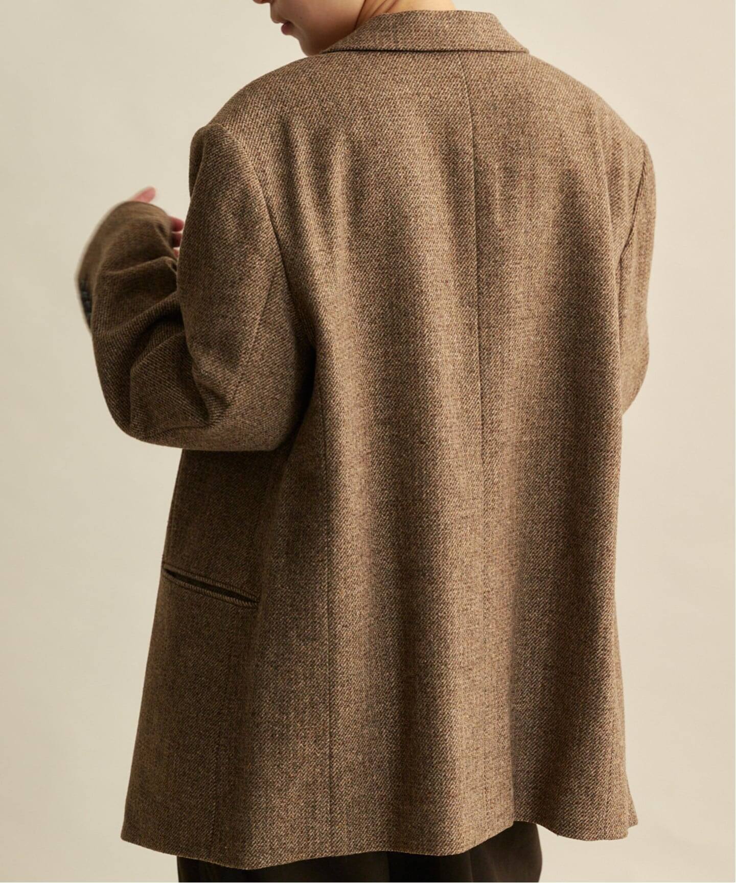 anuke Herringbone Wool Jacket（テーラードジャケット）｜BOICE FROM 