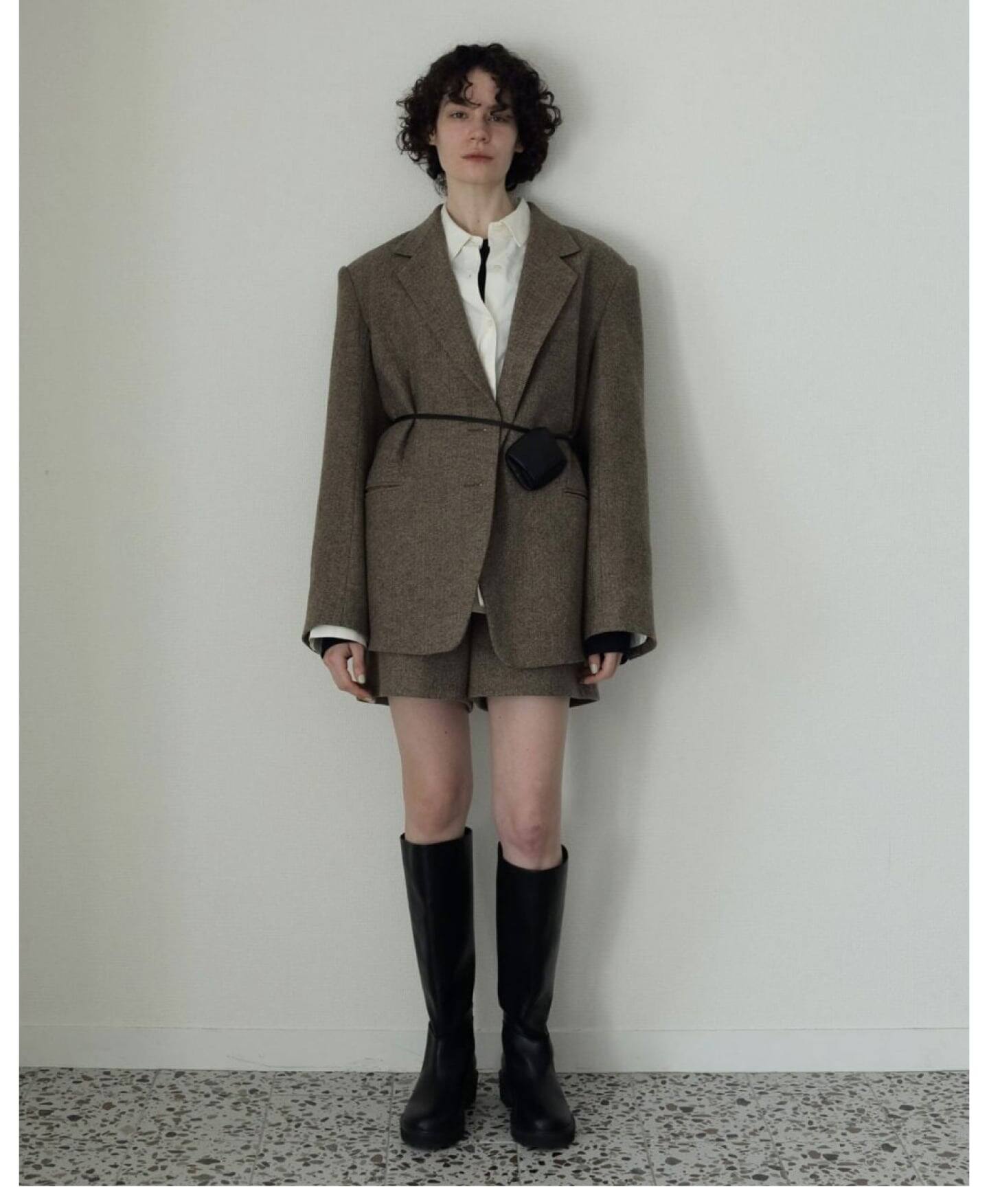 anuke Herringbone Wool Jacket（テーラードジャケット）｜BOICE FROM