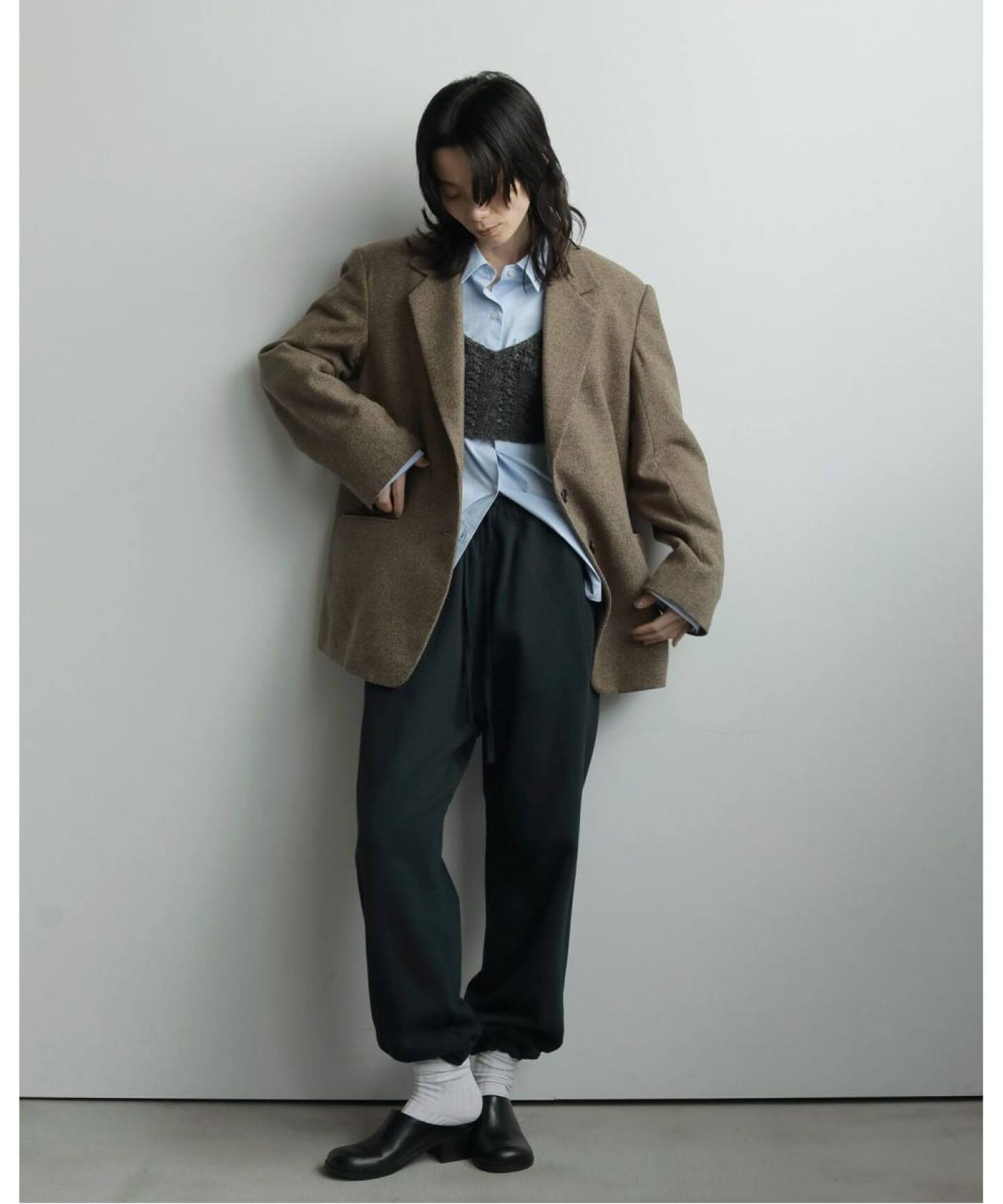 anuke Herringbone Wool Jacket（テーラードジャケット）｜BOICE FROM 