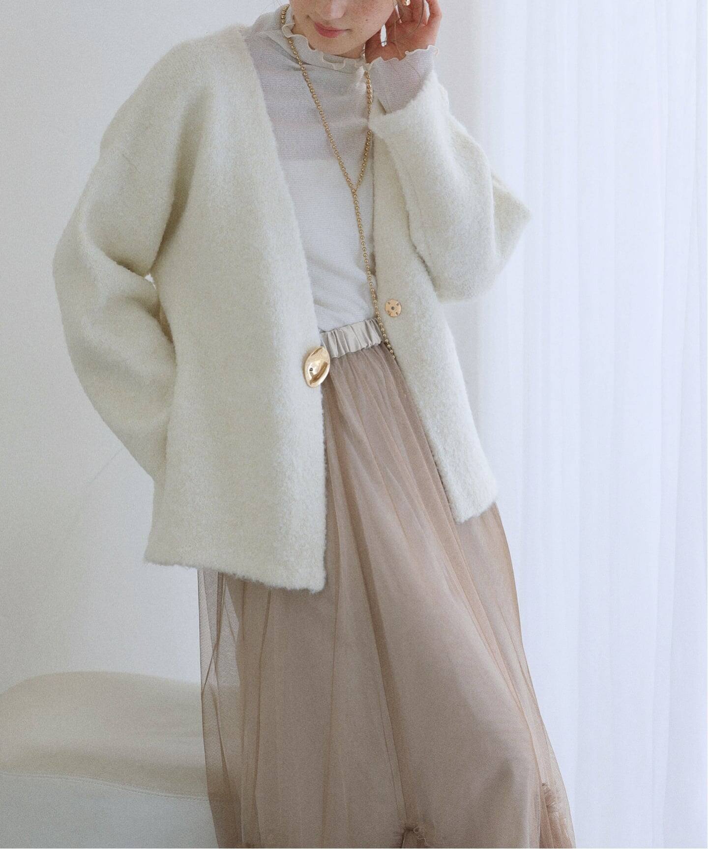 洗える】ブークレニットジャケット（その他ジャケット・スーツ）｜La