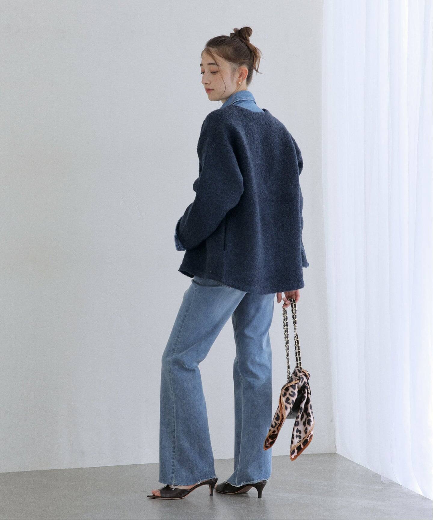 洗える】ブークレニットジャケット（その他ジャケット・スーツ）｜La