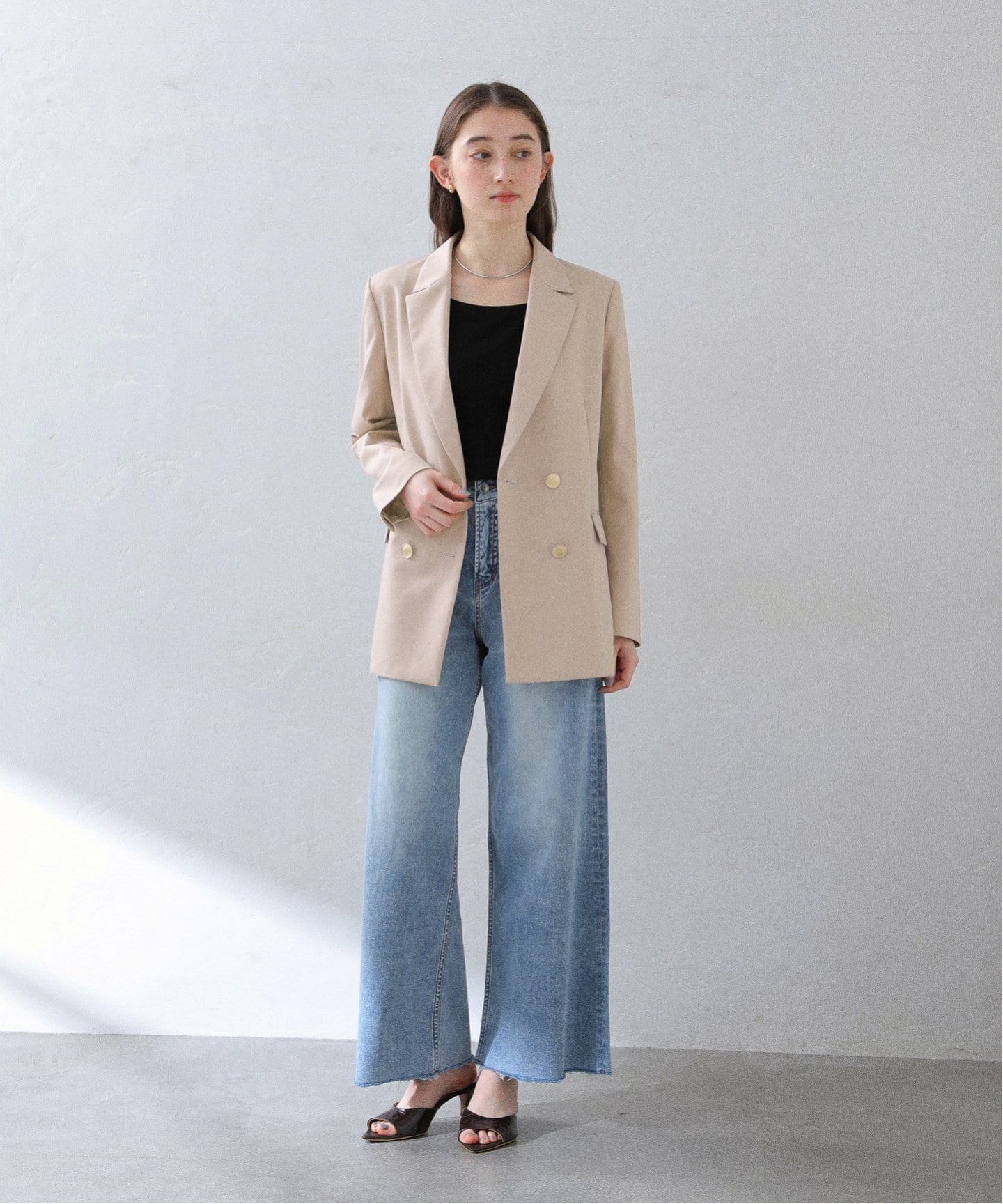 ラ トータリテ TRダブルブレストジャケット T/Rダブルブレストジャケット（テーラードジャケット）｜La