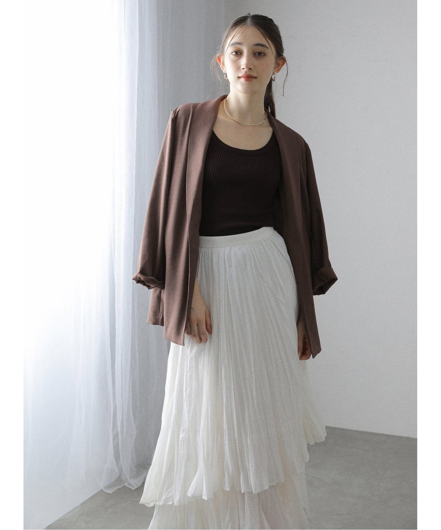 予約》【洗える】シングルボタンソフトジャケット（その他