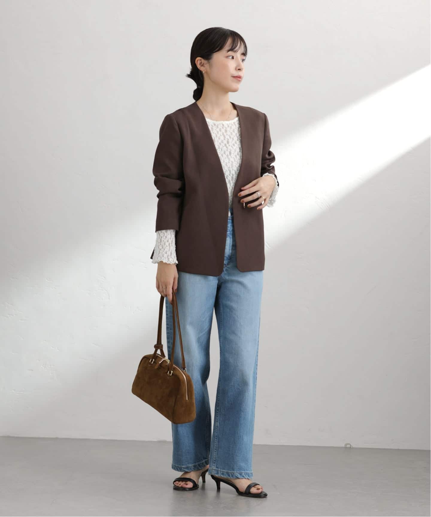 ノーカラーソフトジャケット（ノーカラージャケット）｜La Totalite