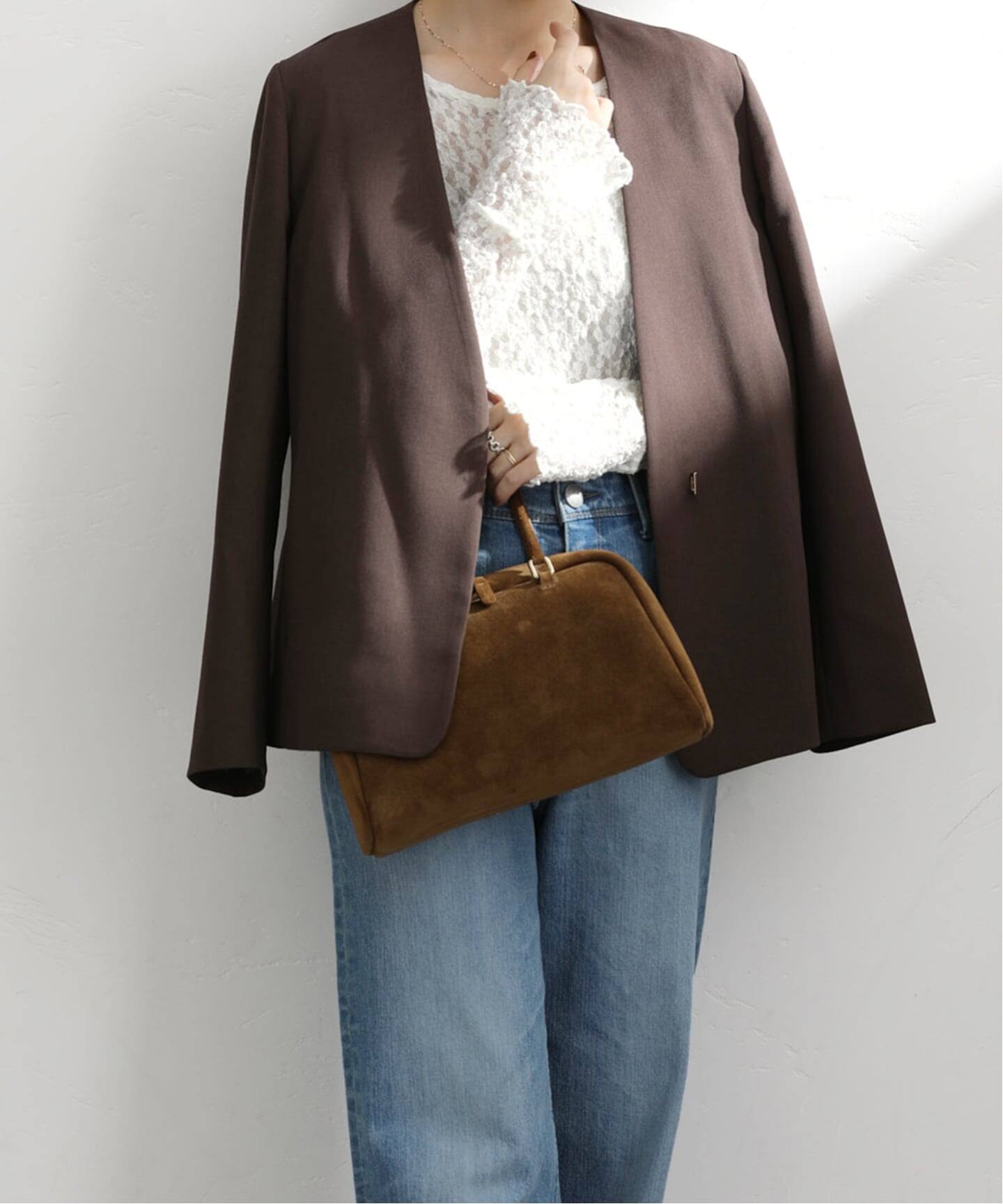 ノーカラーソフトジャケット（ノーカラージャケット）｜La Totalite