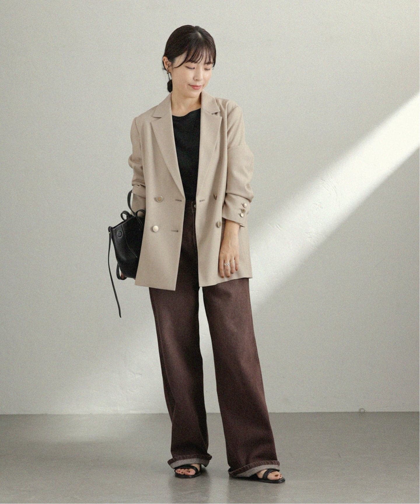 T/Wダブルブレストジャケット（テーラードジャケット）｜La