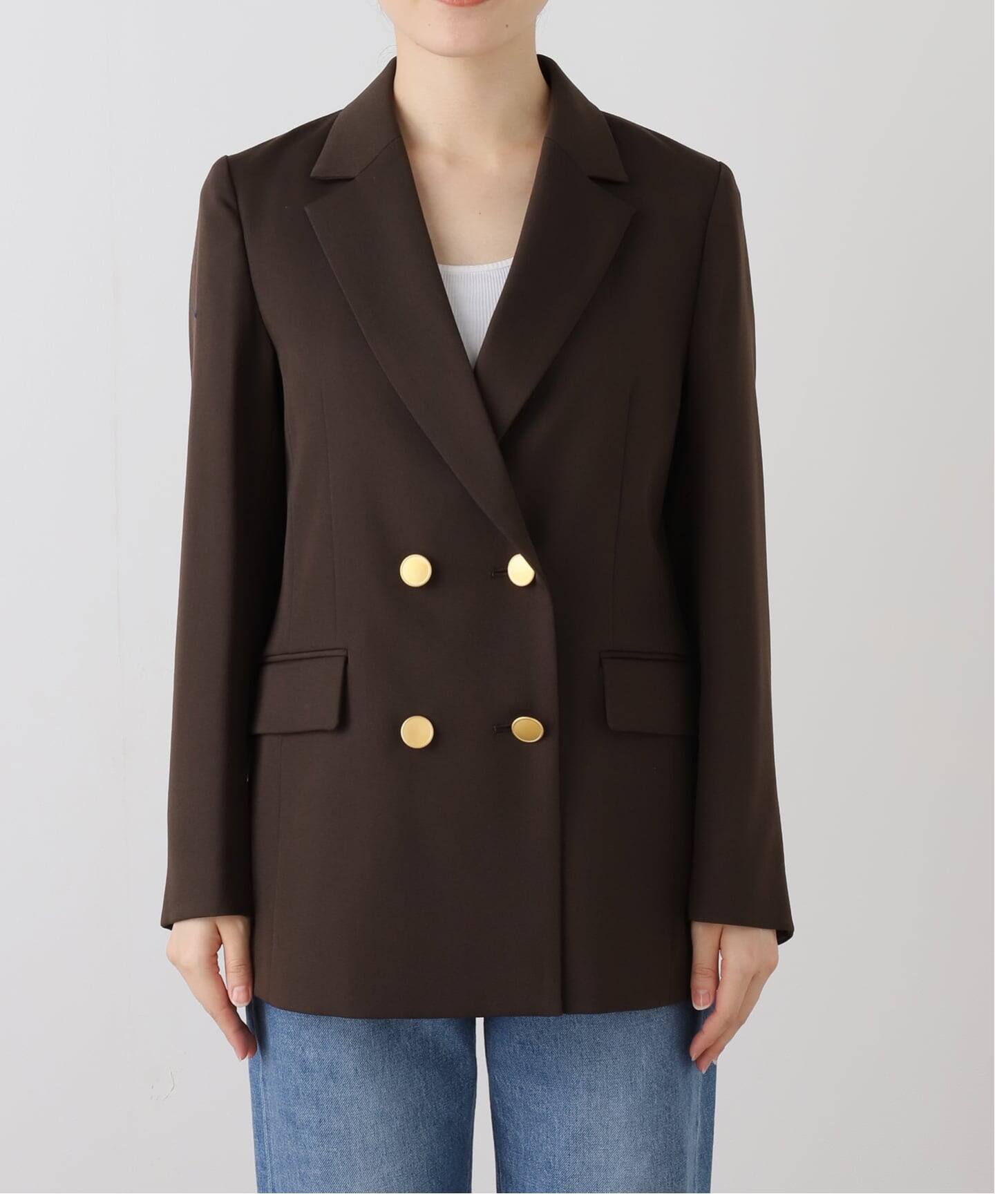 美品　La Totalite　24SS　ラトータリテ　ダブルジャケット　36 La TOTALITE ジャケット テーラードジャケット T/Rダブルブレスト