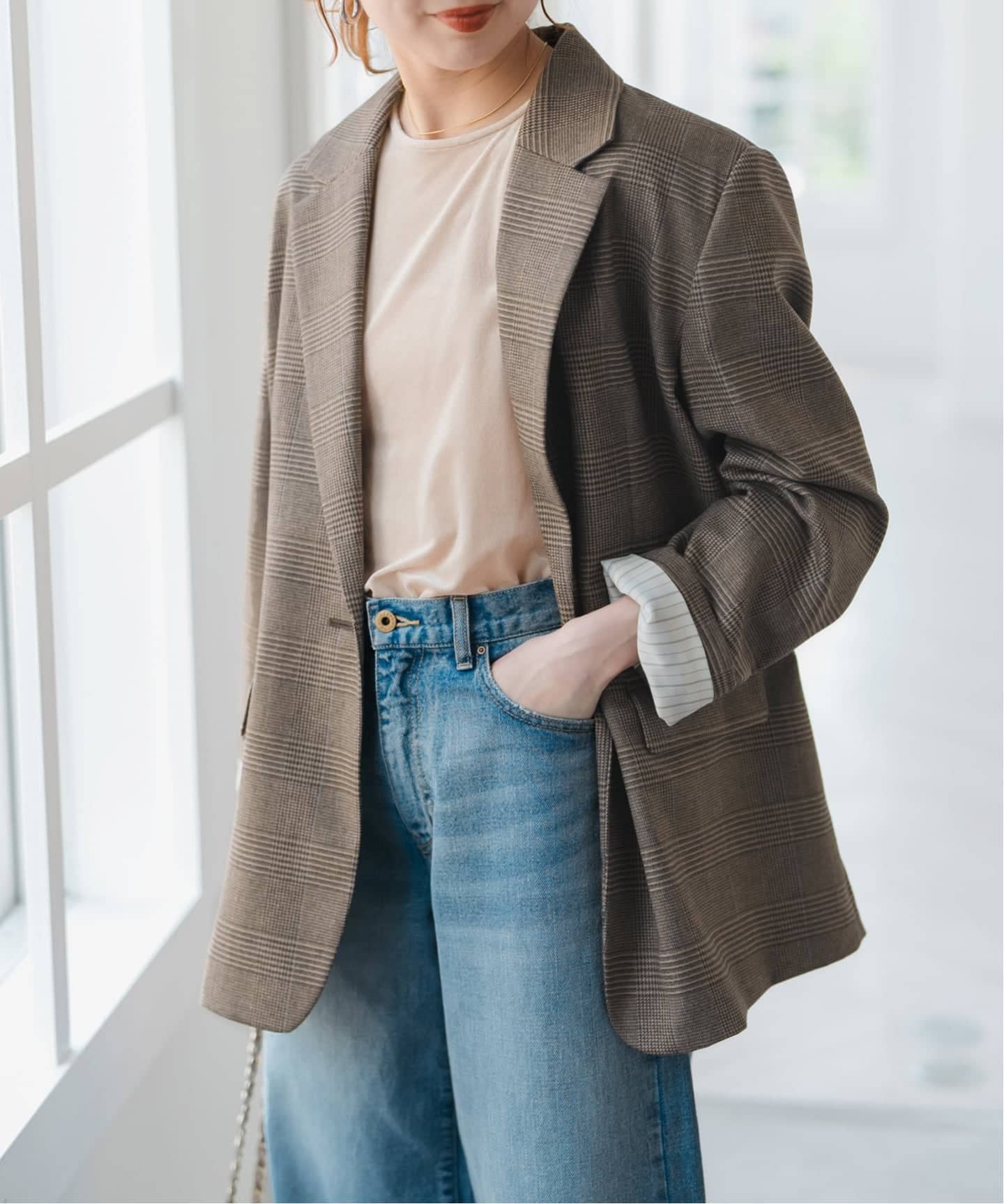 クラシカルチェックジャケット（テーラードジャケット）｜Spick and