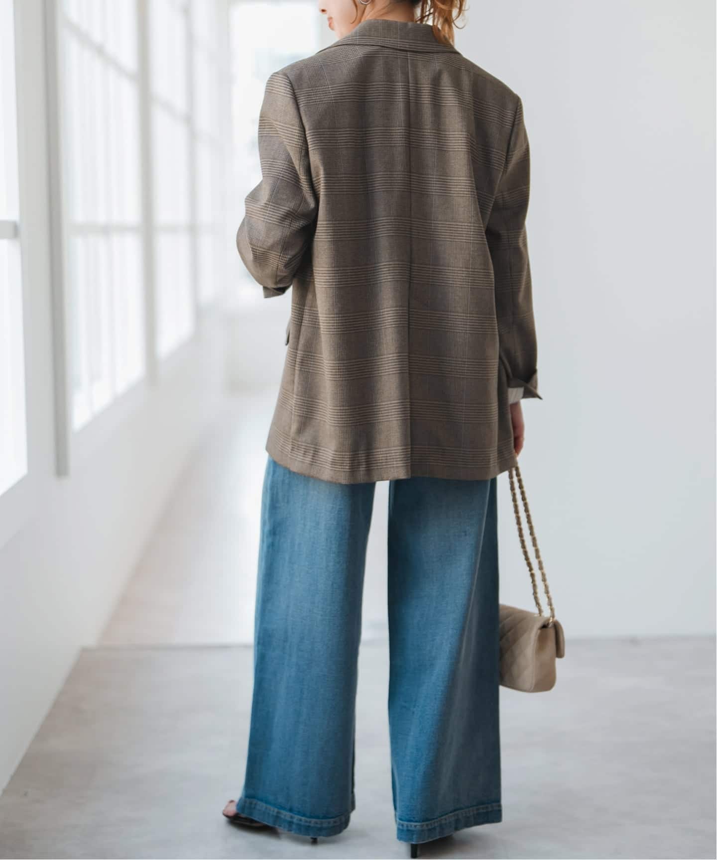 Spick&Span クラシカルジャケット　オーバーサイズ　38 クラシカルチェックジャケット（テーラードジャケット）｜Spick and