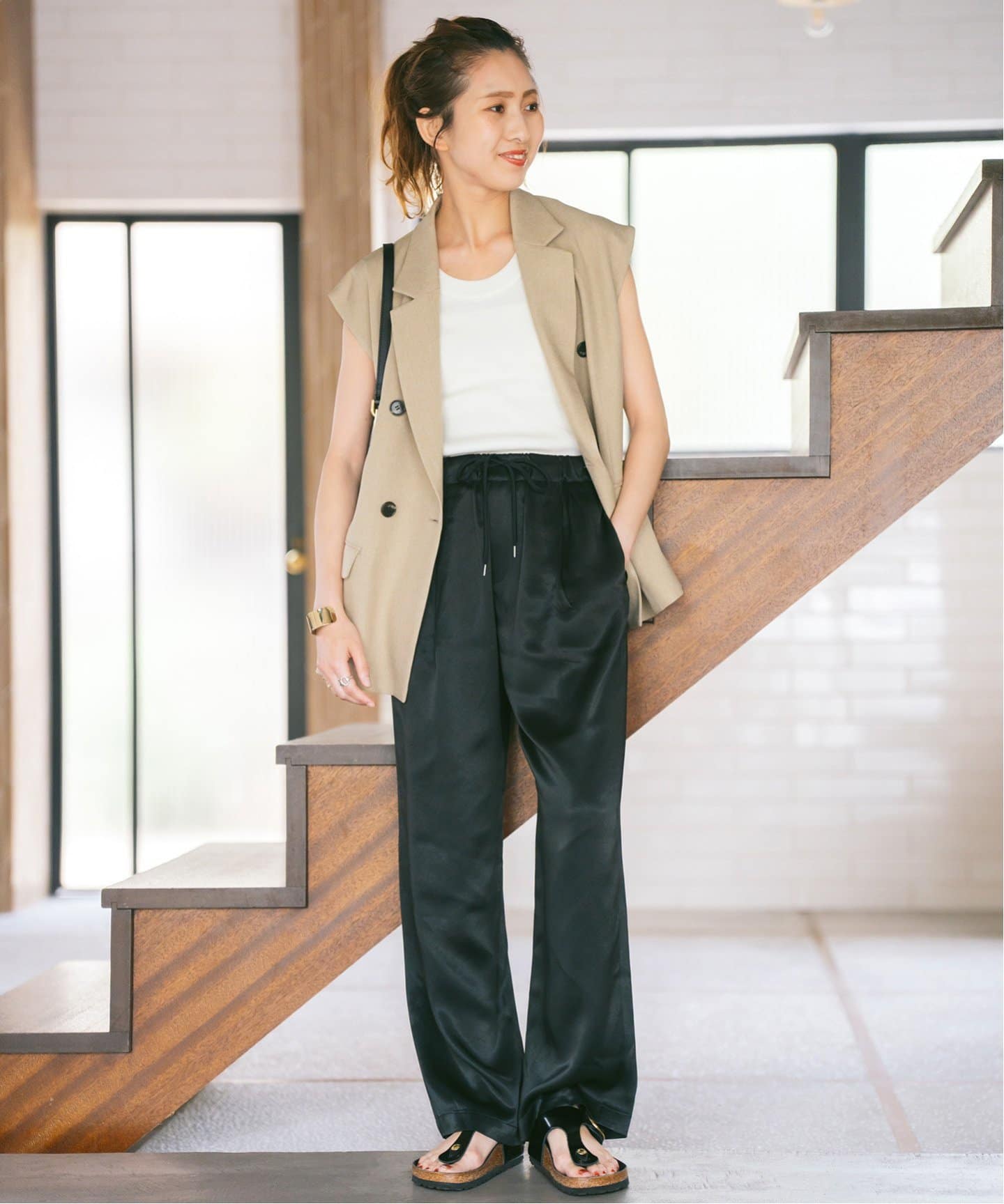 メランジダブルブレストジレ（ジレ）｜Spick and Span（スピック