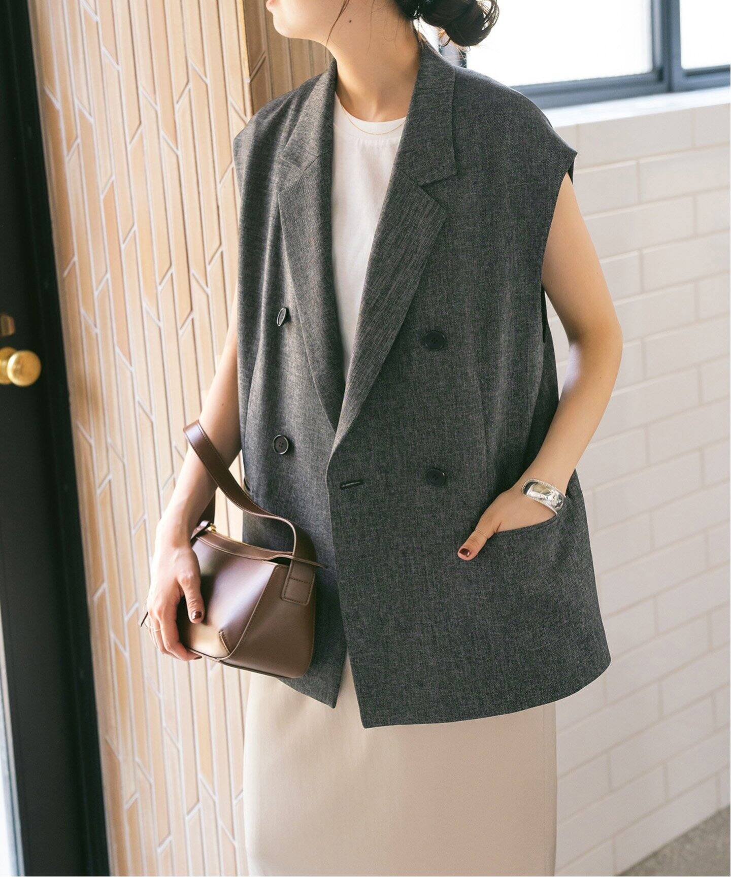 ◆メランジダブルブレストジレ◆ Spick & Span｜メランジダブルブレストジレ | Rakuten Fashion