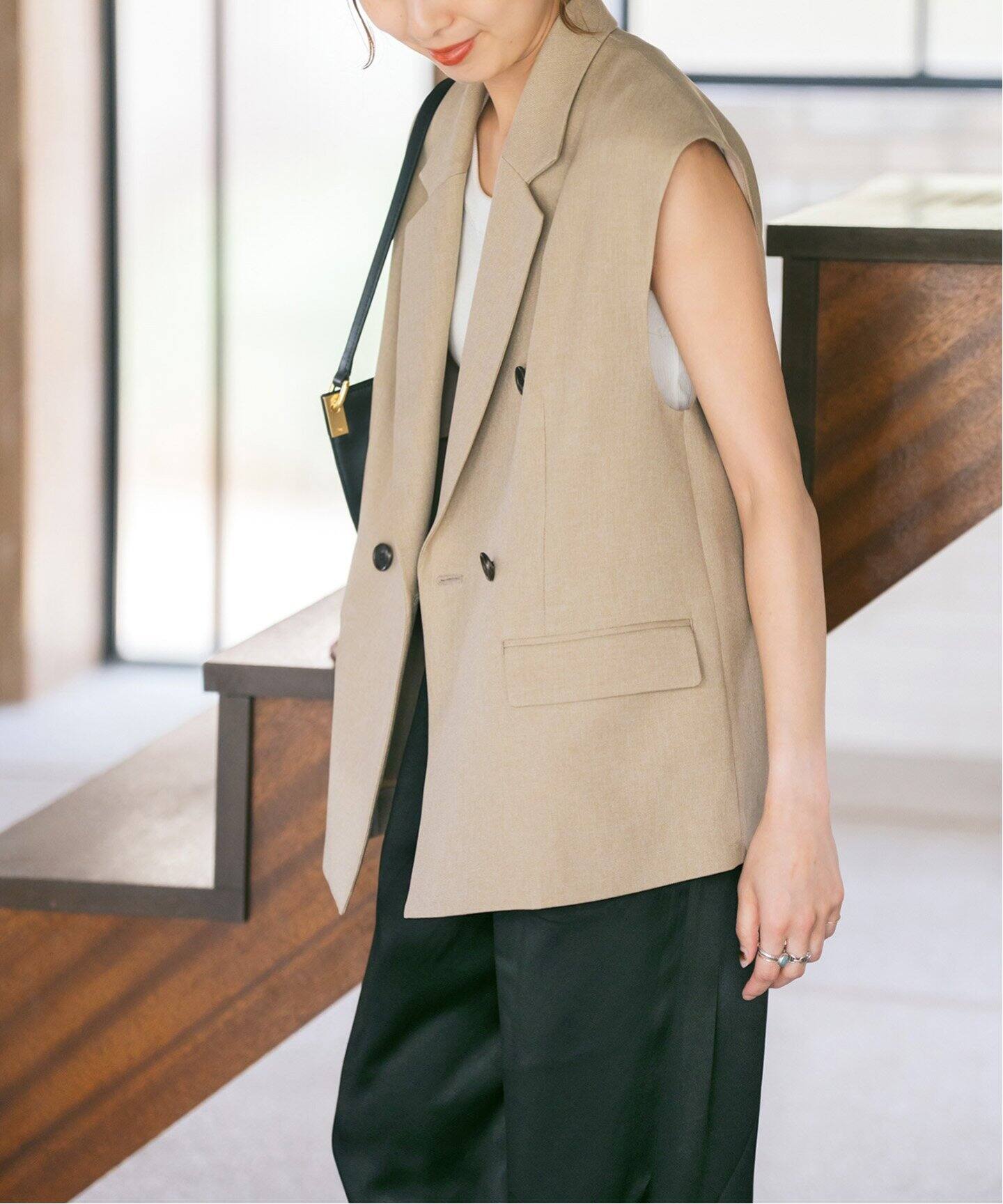 Spick&Span メランジダブルブレストジレ Spick & Span｜メランジダブルブレストジレ | Rakuten Fashion