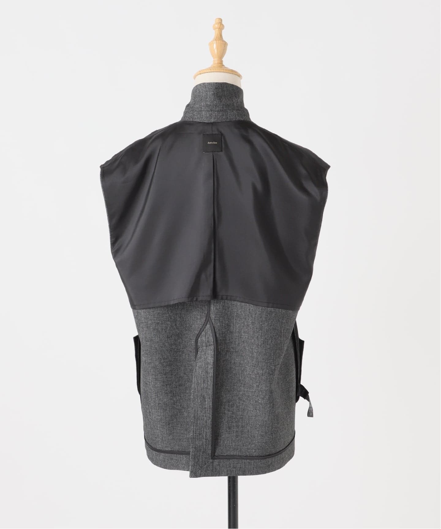 スピックアンドスパン　メランジダブルブレストジレ　36 ブラック メランジダブルブレストジレ（ジレ）｜Spick and Span（スピック