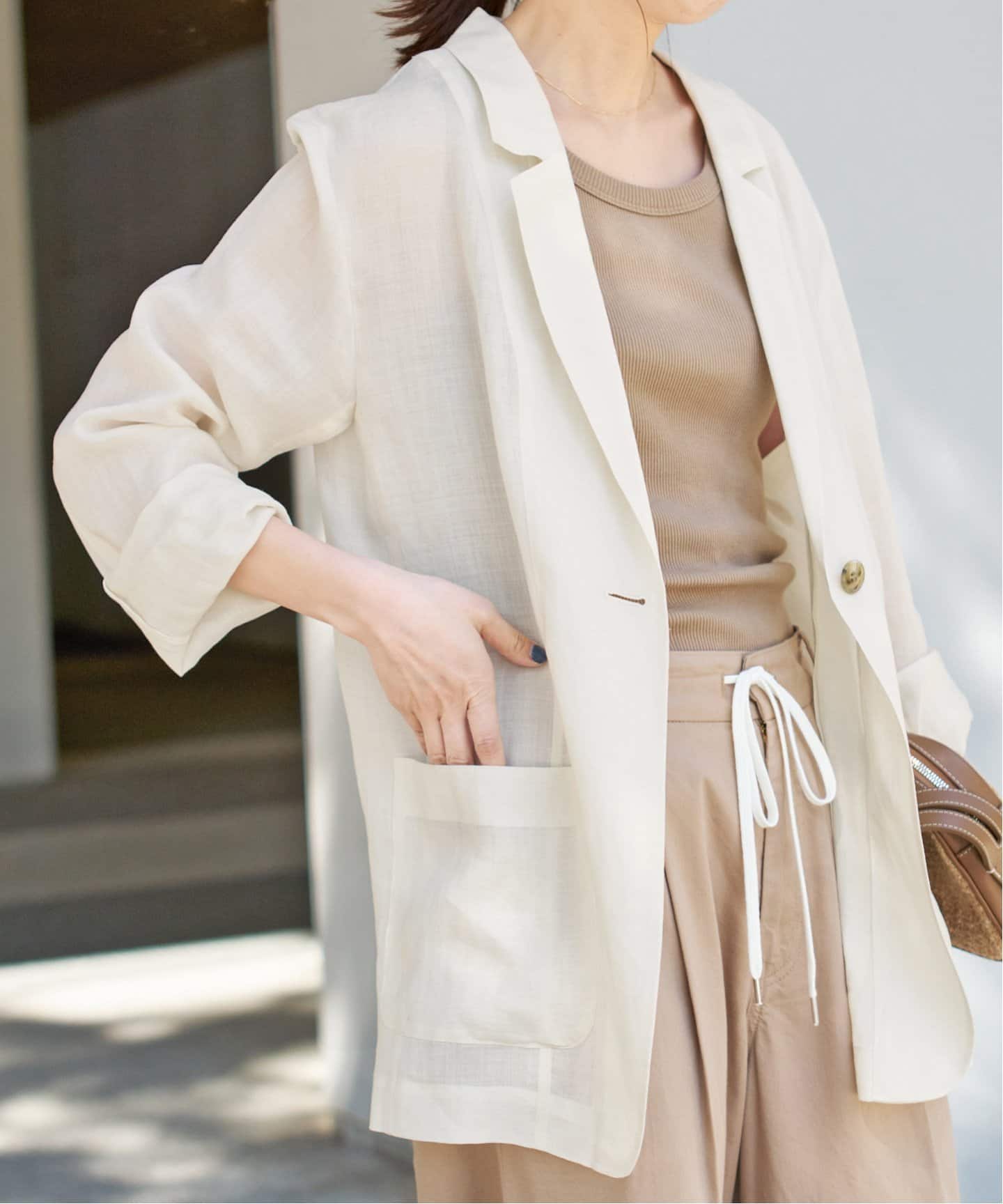 ラミーミックスシアージャケット（テーラードジャケット