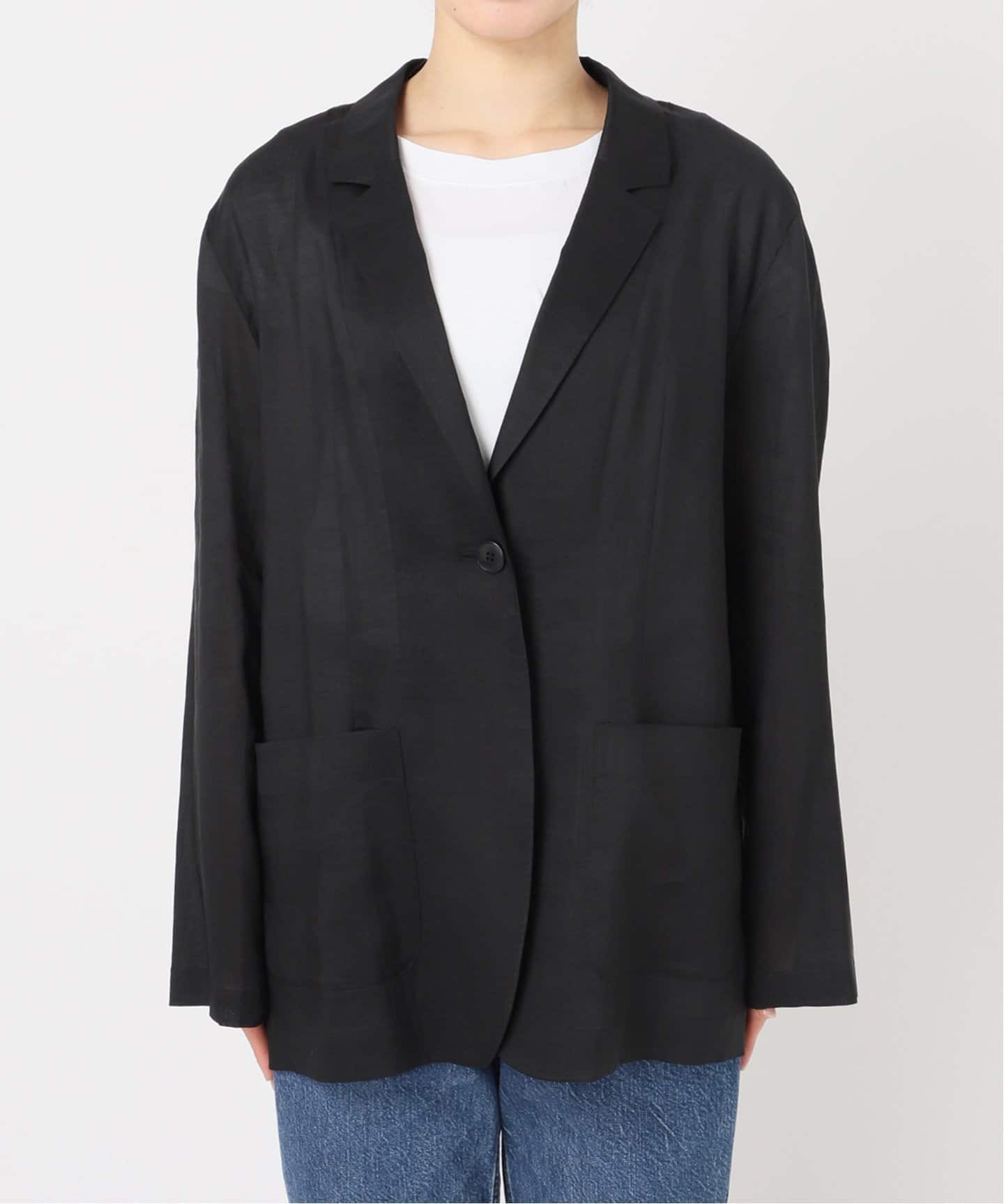 Spick & Span ラミーミックスシアージャケット ラミーミックスシアージャケット（テーラードジャケット