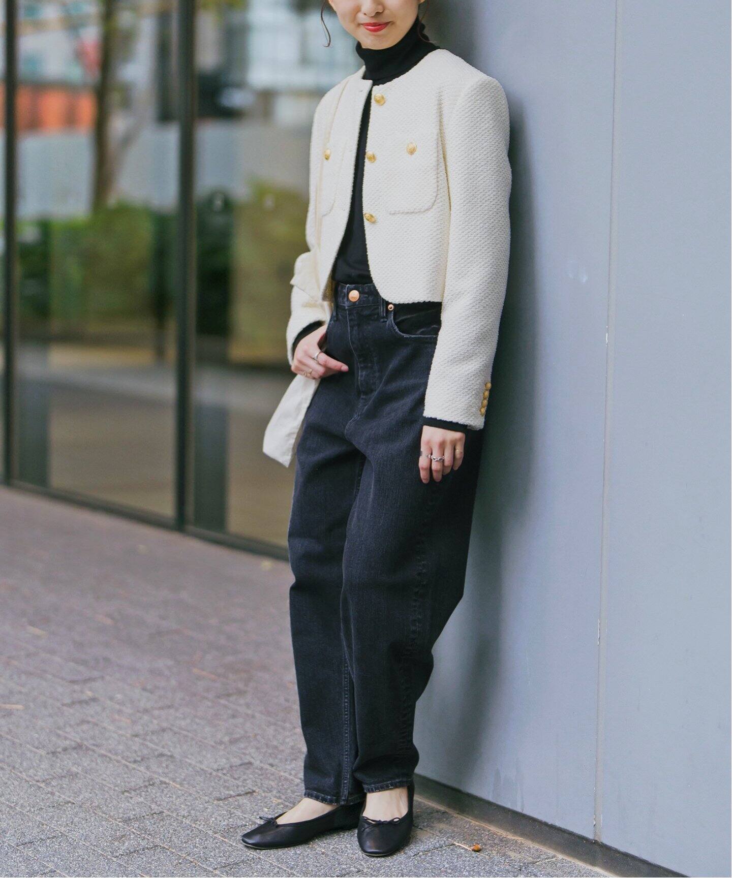 ループヤーンツイードジャケット（ノーカラージャケット）｜Spick and  