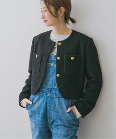 Spick and Span｜スピック＆スパンのノーカラージャケット（レディース 