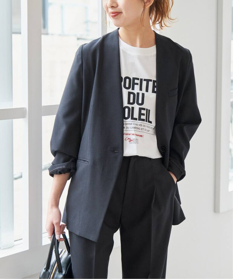 追加》ドライダブルクロスVカラージャケット（テーラードジャケット  