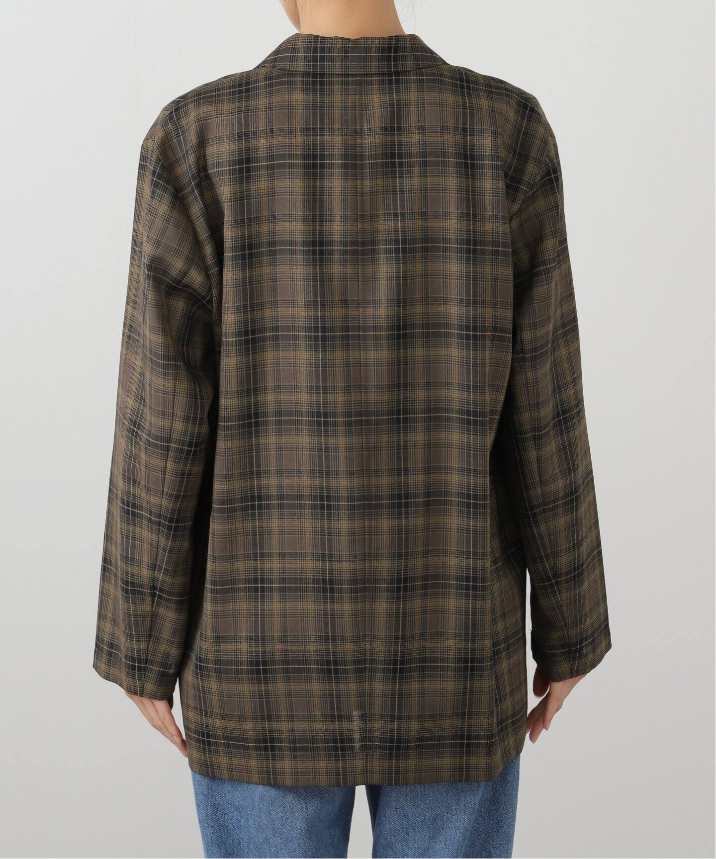 新品 Spick and Span シアーコットンツイルルーズジャケット 黒 Spick & Span - Spick & Span (スピックアンドスパン) ①③