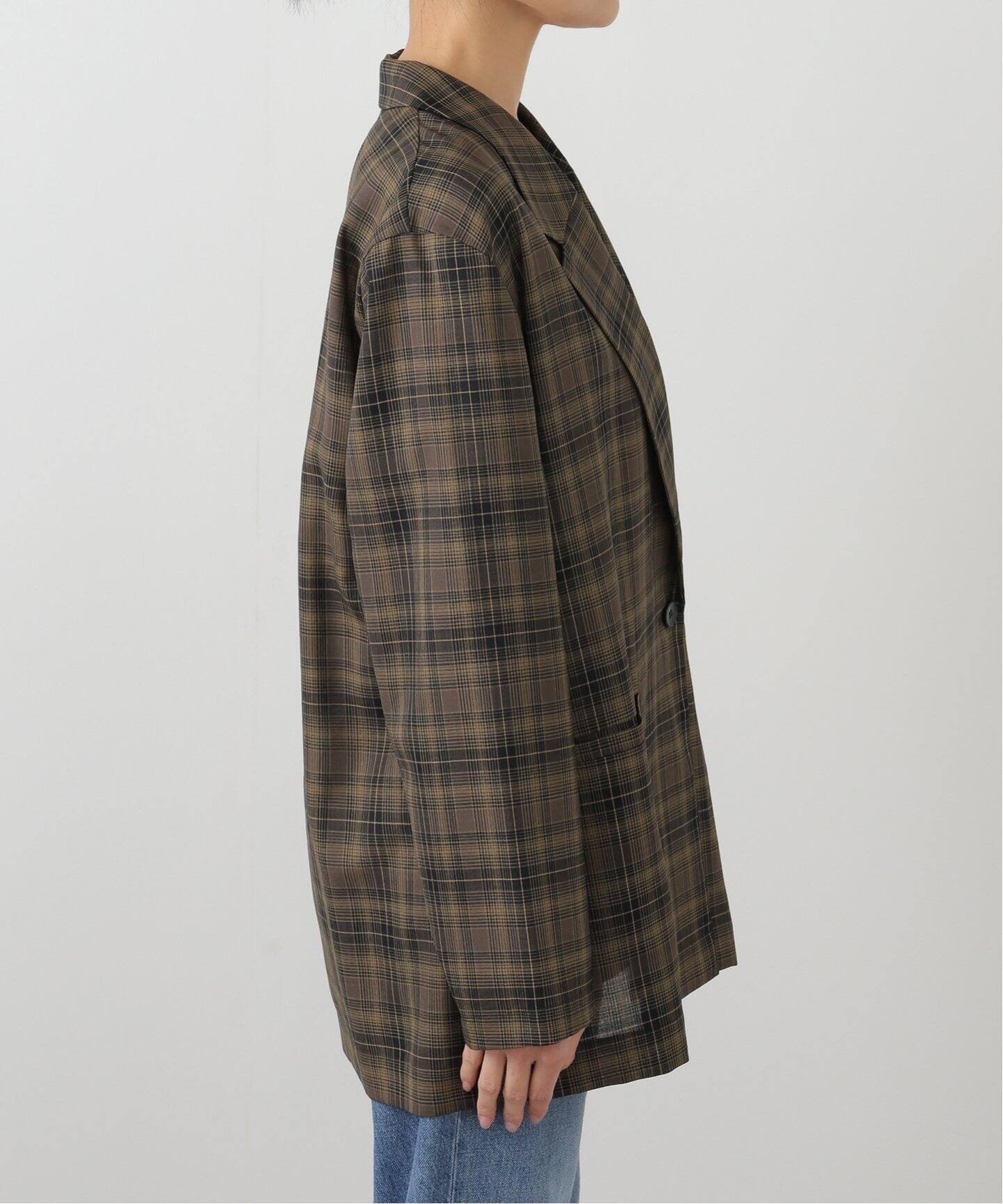【Spick & Span】ラミーミックスシアージャケット Spick & Span｜《追加予約》ラミーミックスシアージャケット