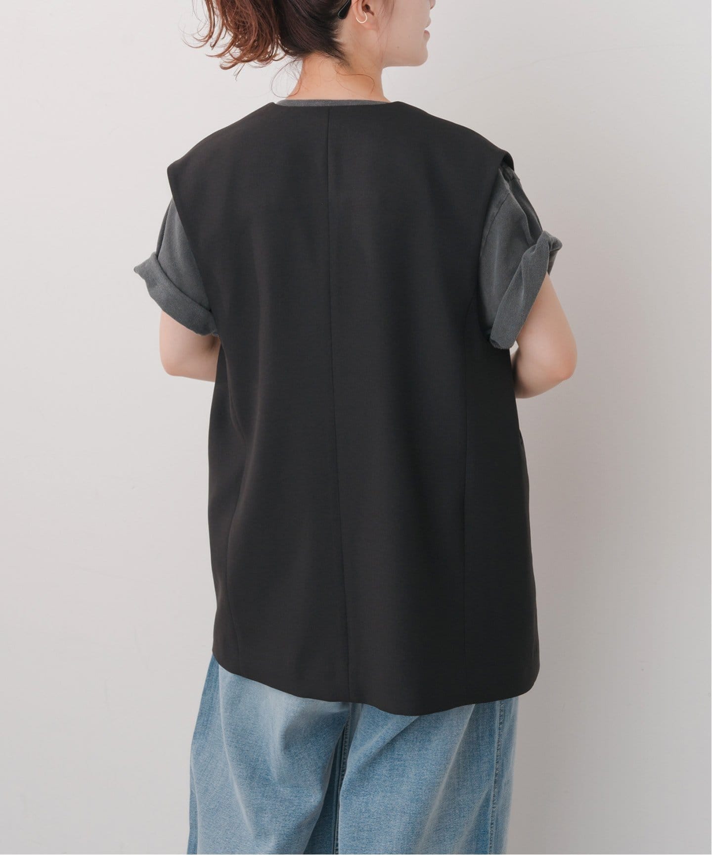 Vカラーロングジレ（ジレ）｜Spick and Span（スピック＆スパン）の