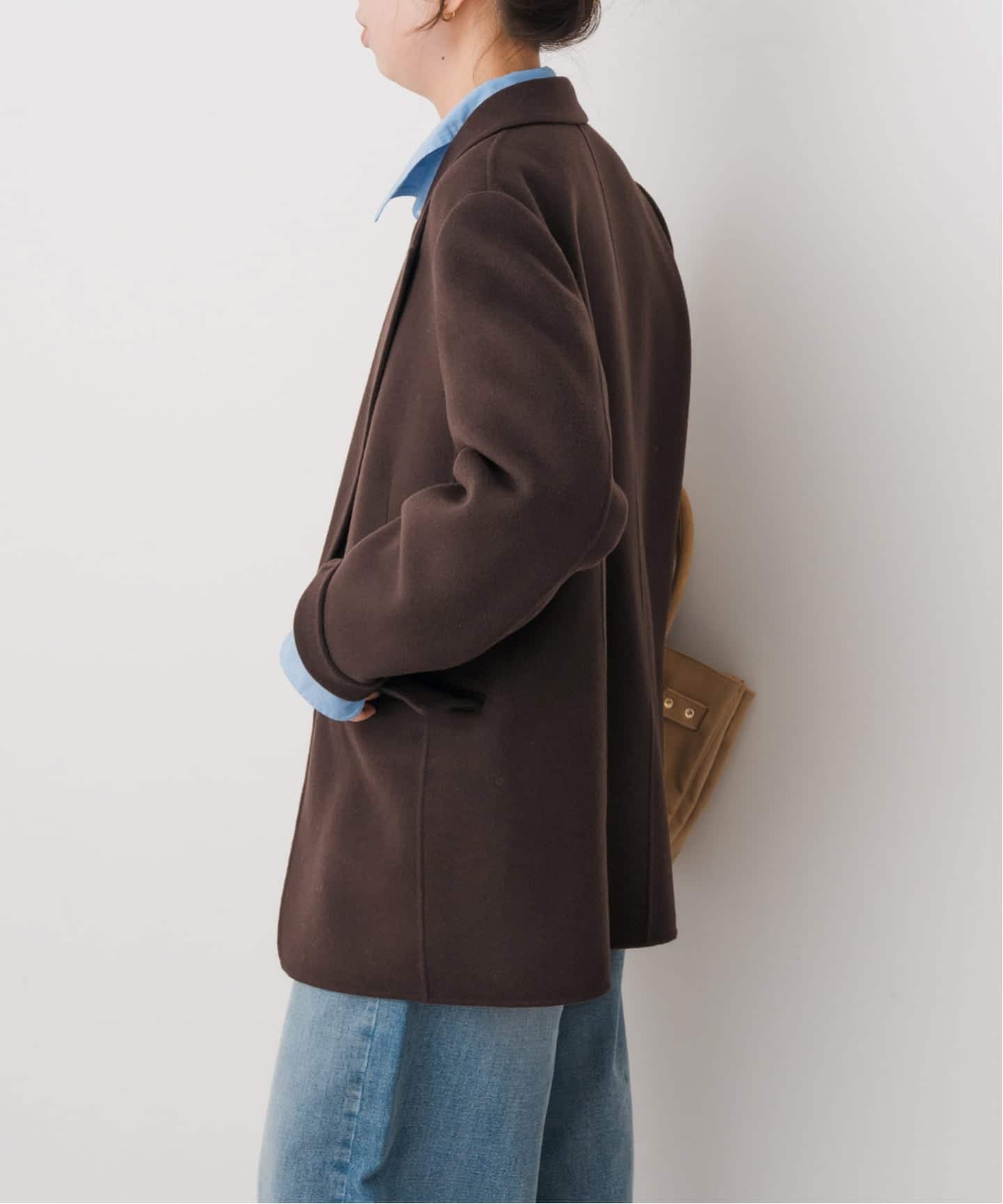 Spick & Span コットンツイルピークドラペルジャケット Spick & Span（スピックアンドスパン）の「ミルドクロスピークド