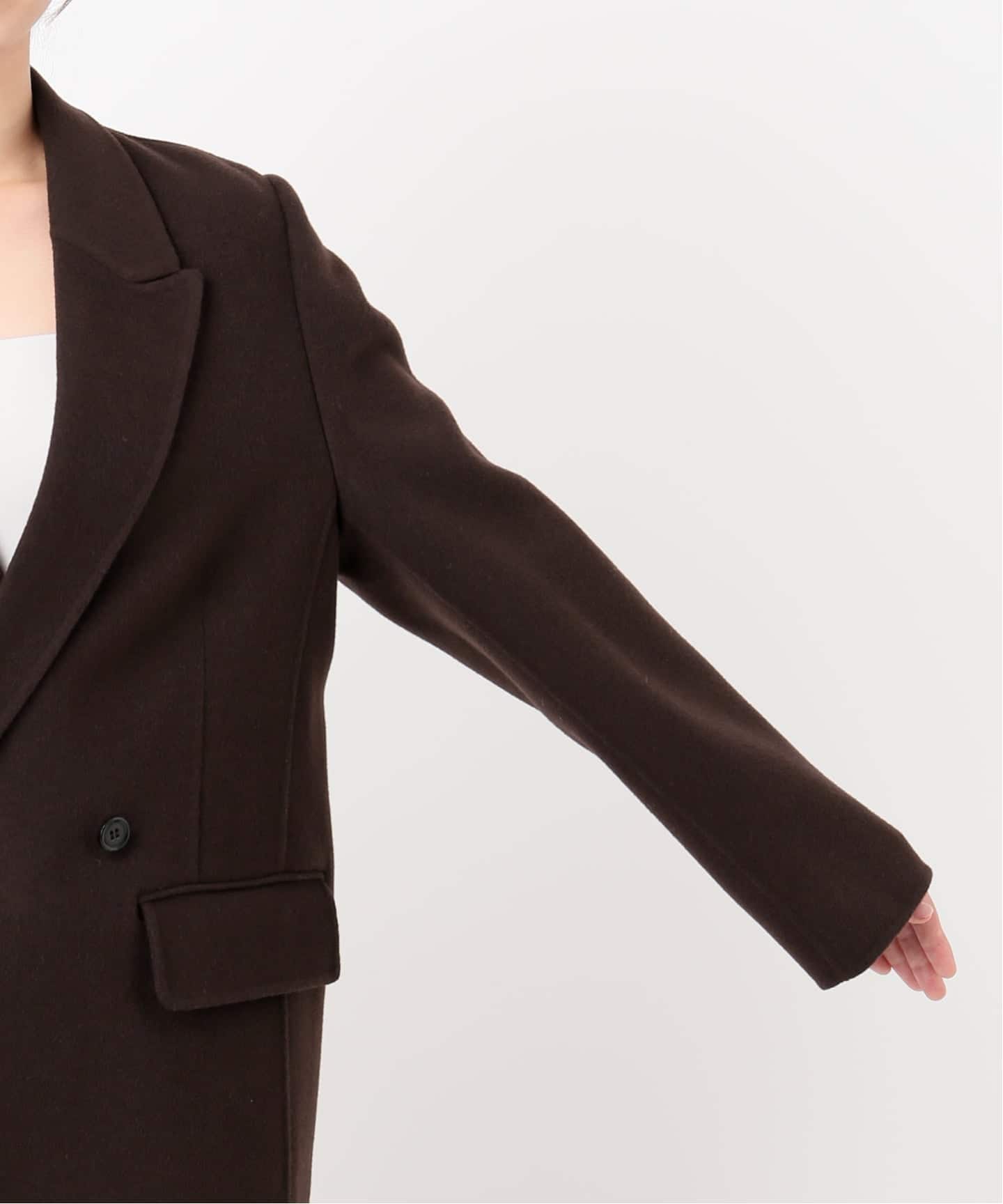 Spick and Span 120Sビーバーピークドラベルジャケット 120Sビーバーピークドラベルジャケット（その他ブルゾン／アウター