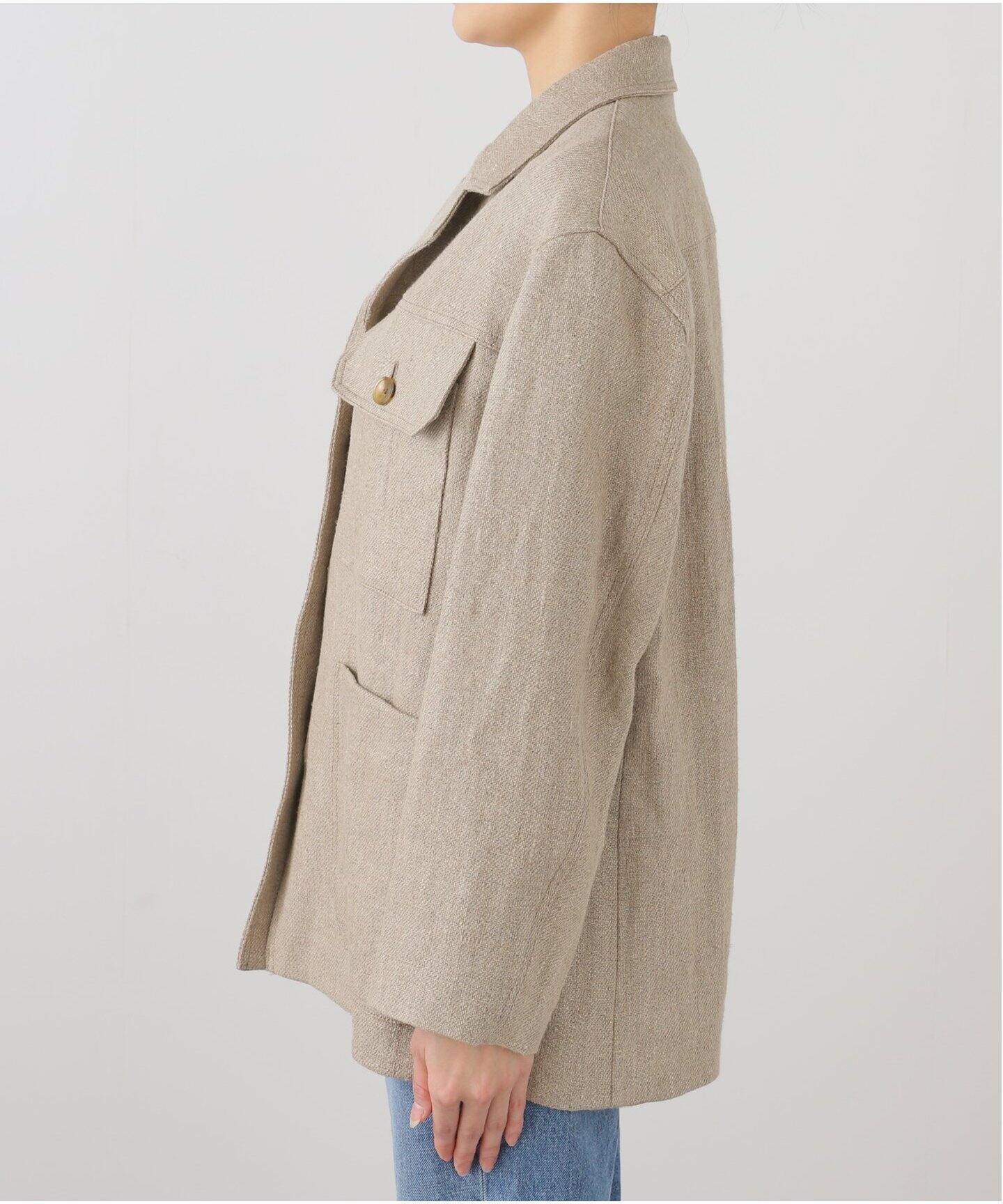 リネンサファリジャケット（ミリタリー）｜Spick and Span（スピック