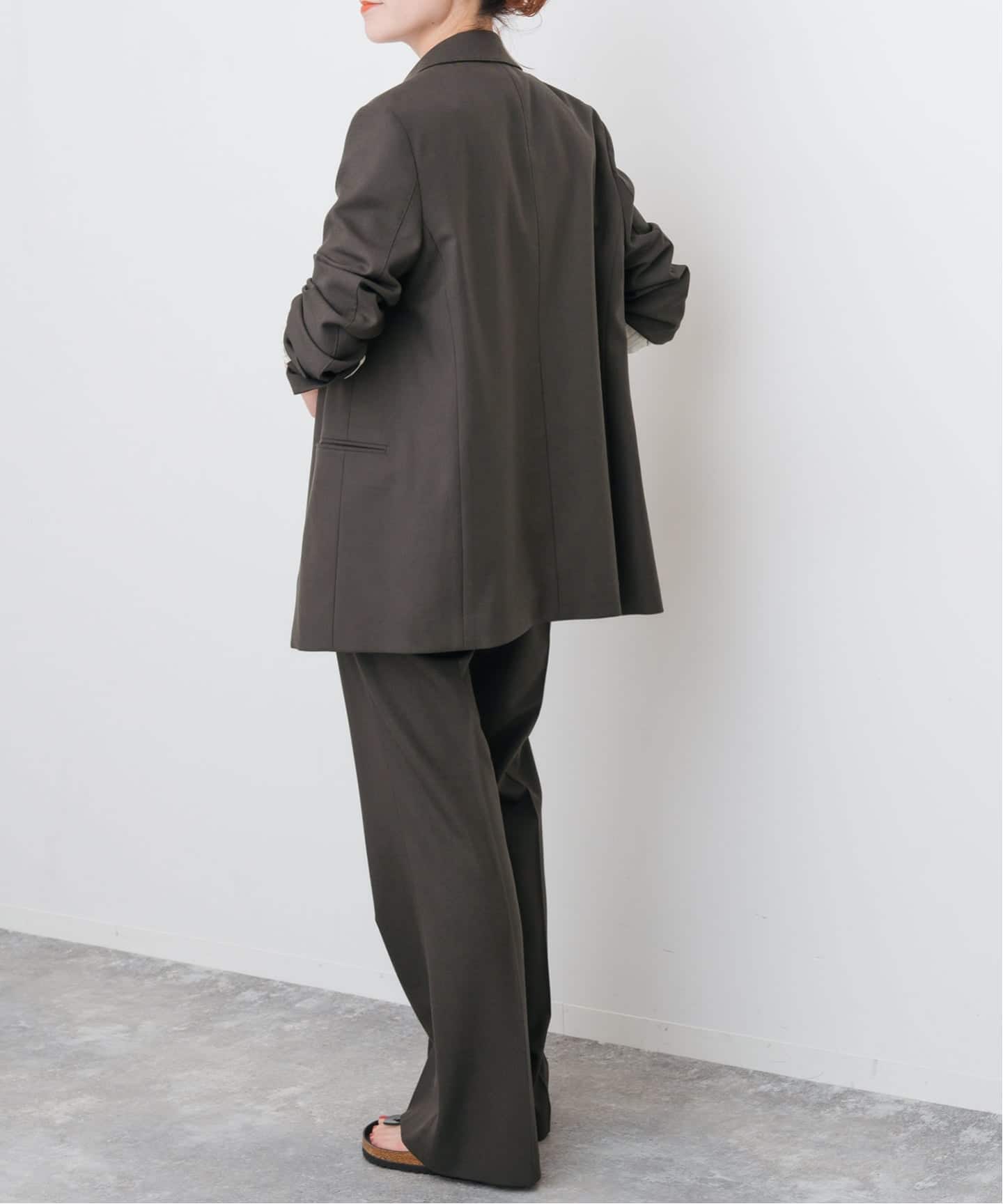 ウールブレンドダブルブレストジャケット（テーラードジャケット