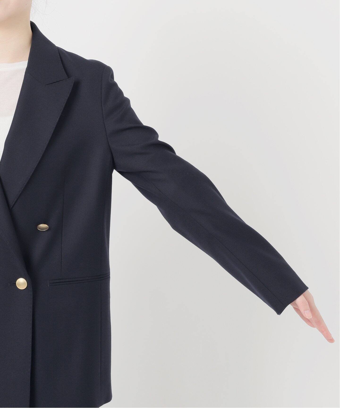 Spick&Spanダブルテーラード ジャケット、100％ウール、38号 予約》ウールブレンドダブルブレストジャケット（テーラード