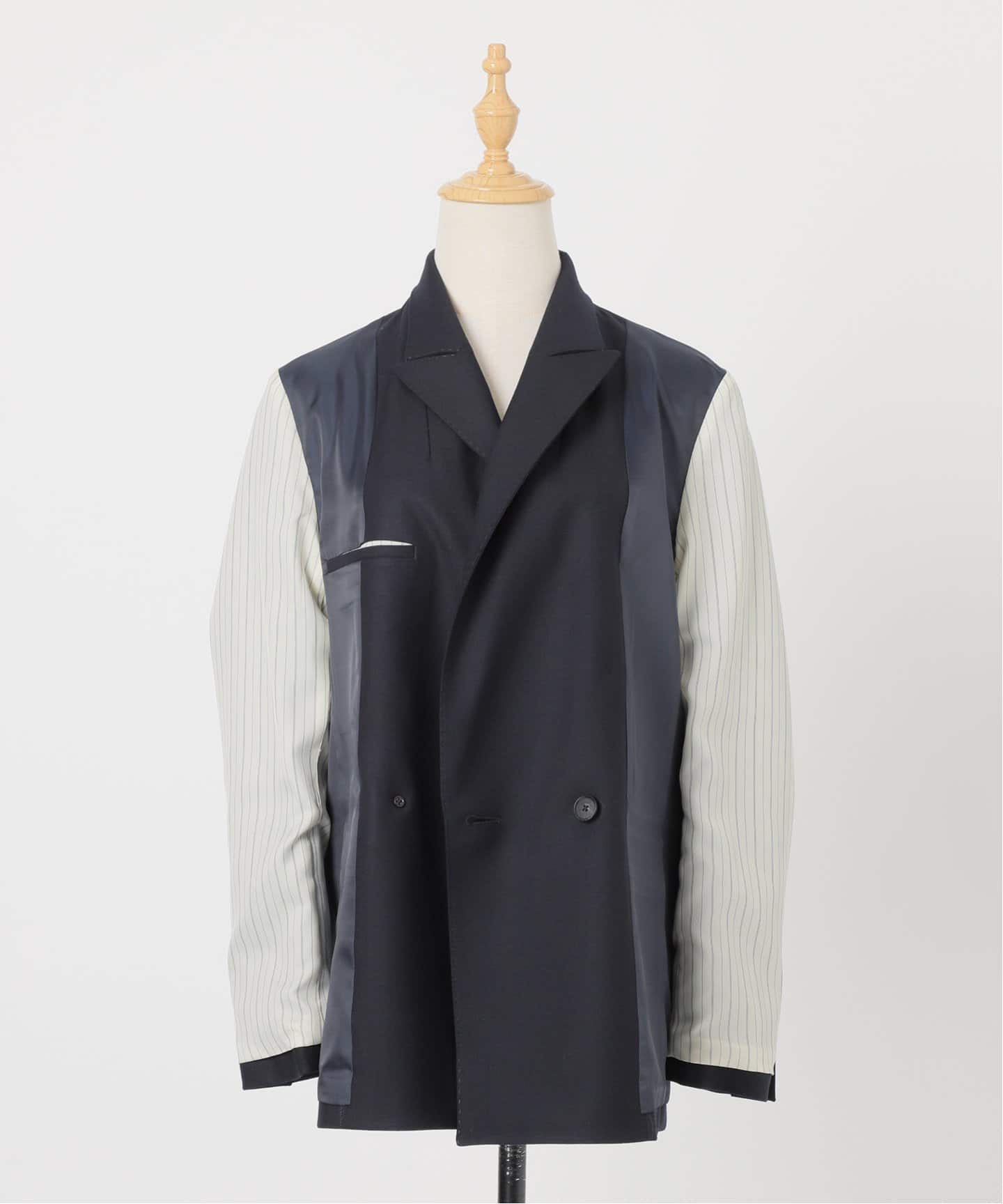 2024AW✨Spick & Span ウールブレンドダブルブレストジャケット 予約》ウールブレンドダブルブレストジャケット（テーラード
