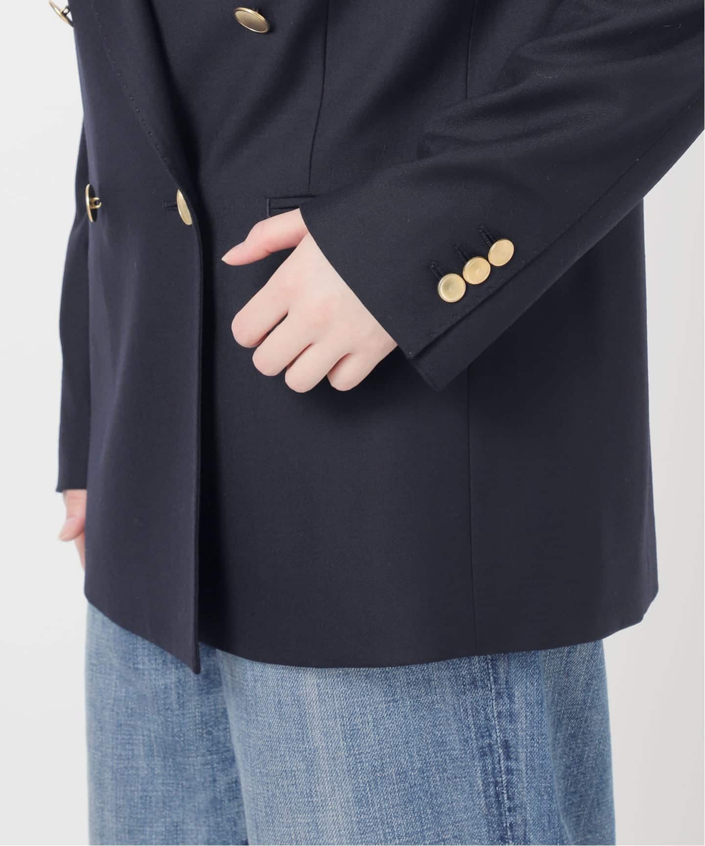 spick and span ウールブレンドダブルブレストジャケット25AW Spick & Span｜ウールブレンドダブルブレストジャケット