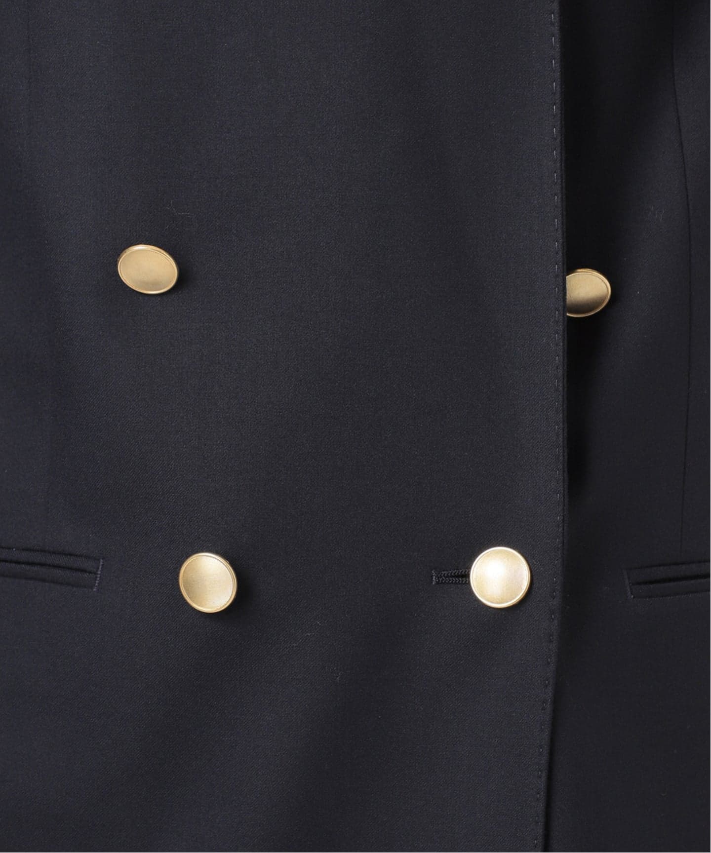 Spick ＆ Span ネイビー ダブルブレスト テーラードジャケット 追加》ウールブレンドダブルブレストジャケット（テーラード