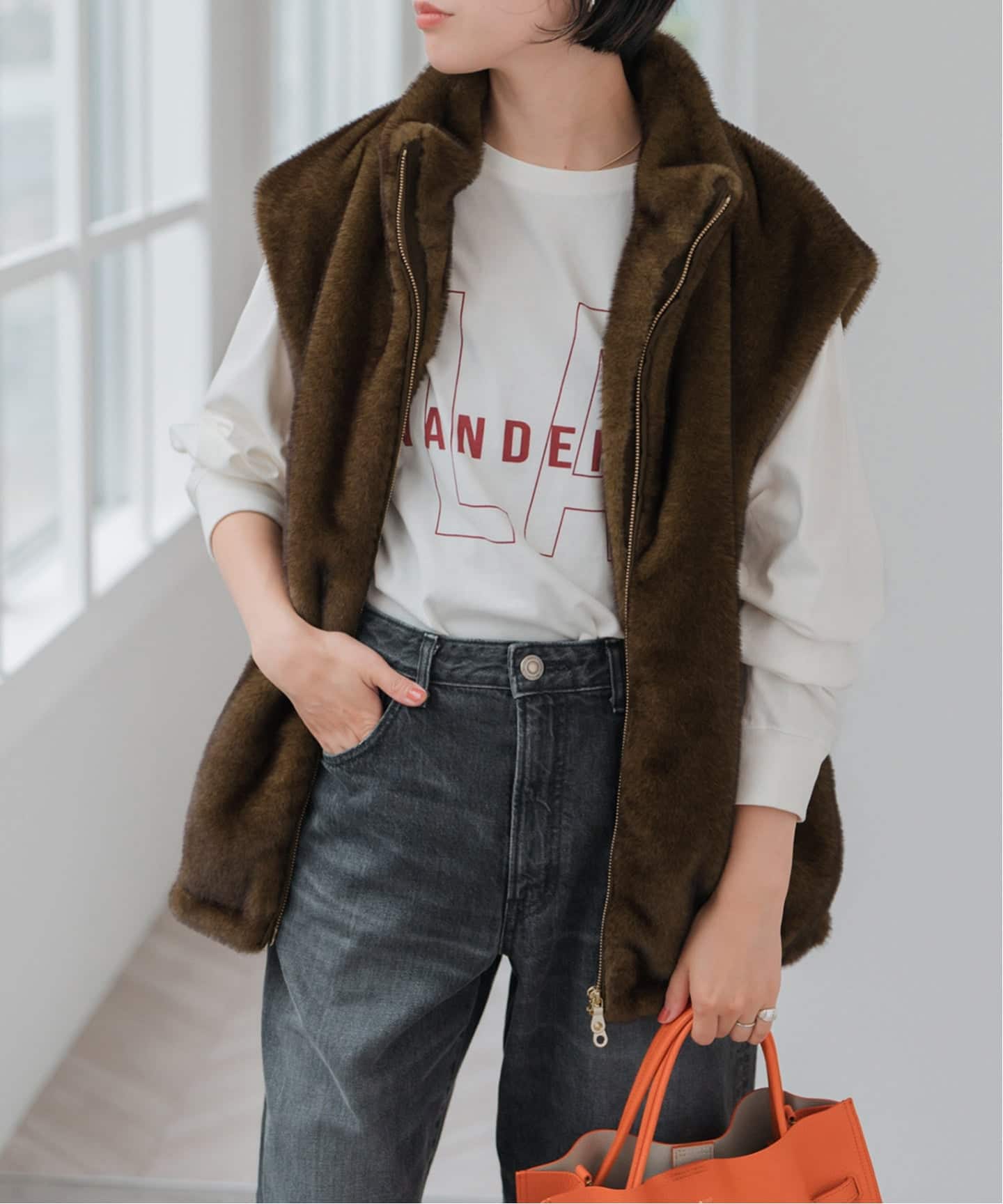 ショートエコファーベスト（ベスト）｜Spick and Span（スピック