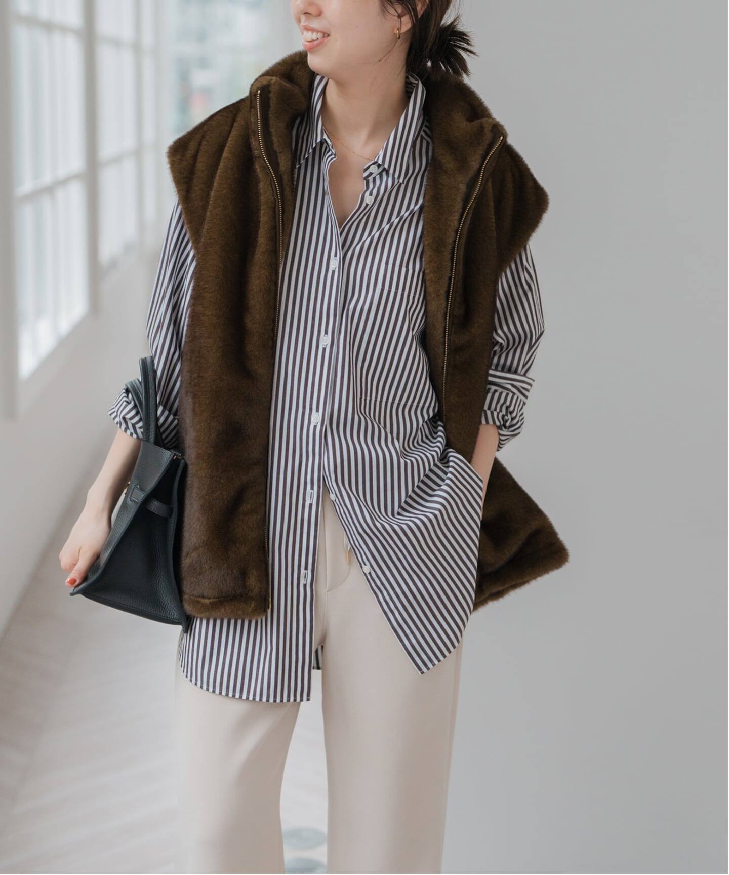 ショートエコファーベスト ショートエコファーベスト（その他アウター）｜Spick & Span（スピック