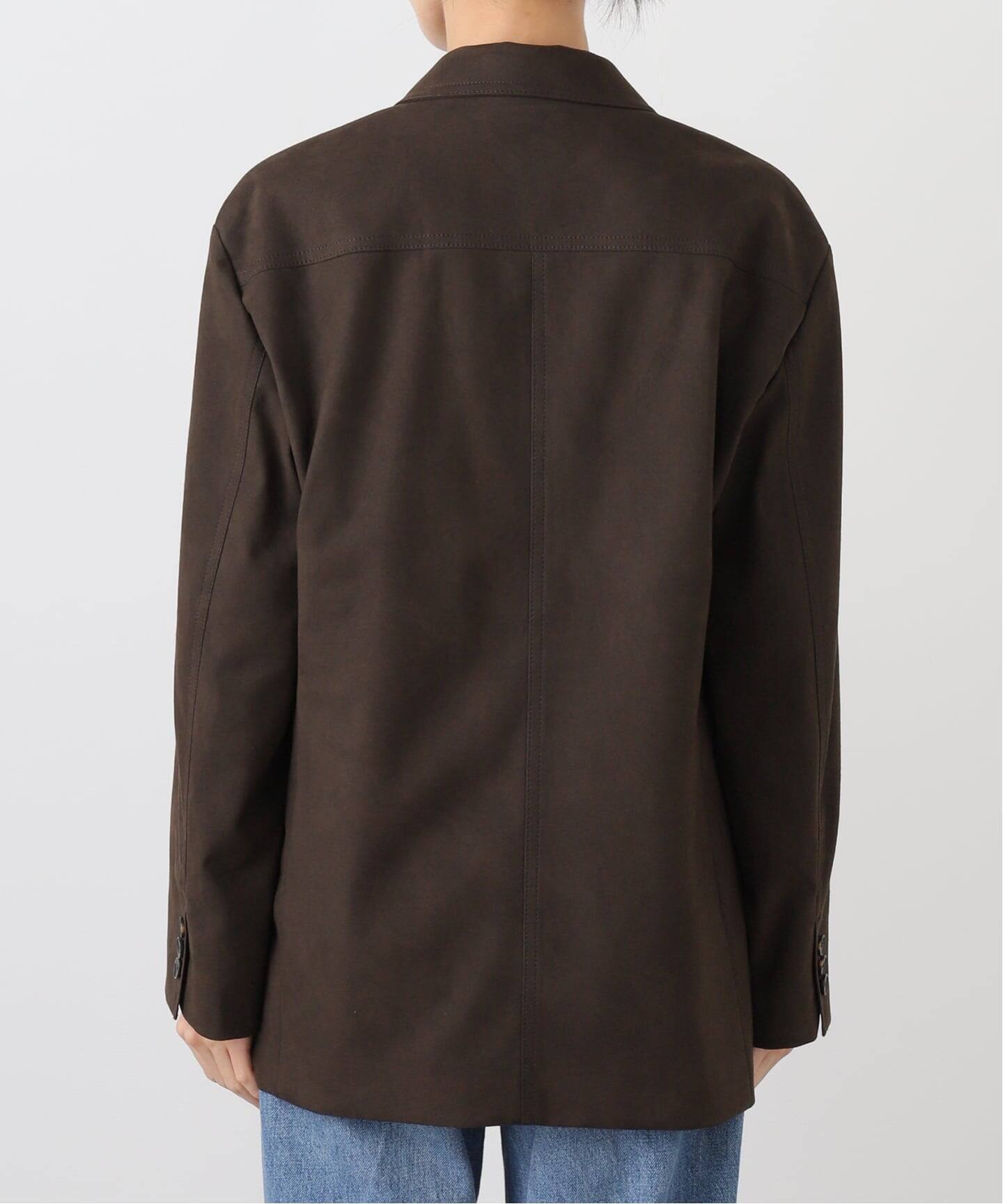 【完売品】スピック&スパン　フェイクスエードオープンカラージャケット Spick & Span｜フェイクスエードオープンカラージャケット | Rakuten