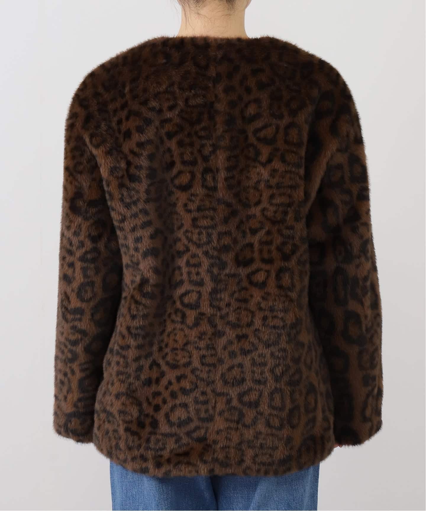 レオパードファージャケット（その他ブルゾン／アウター）｜Spick and