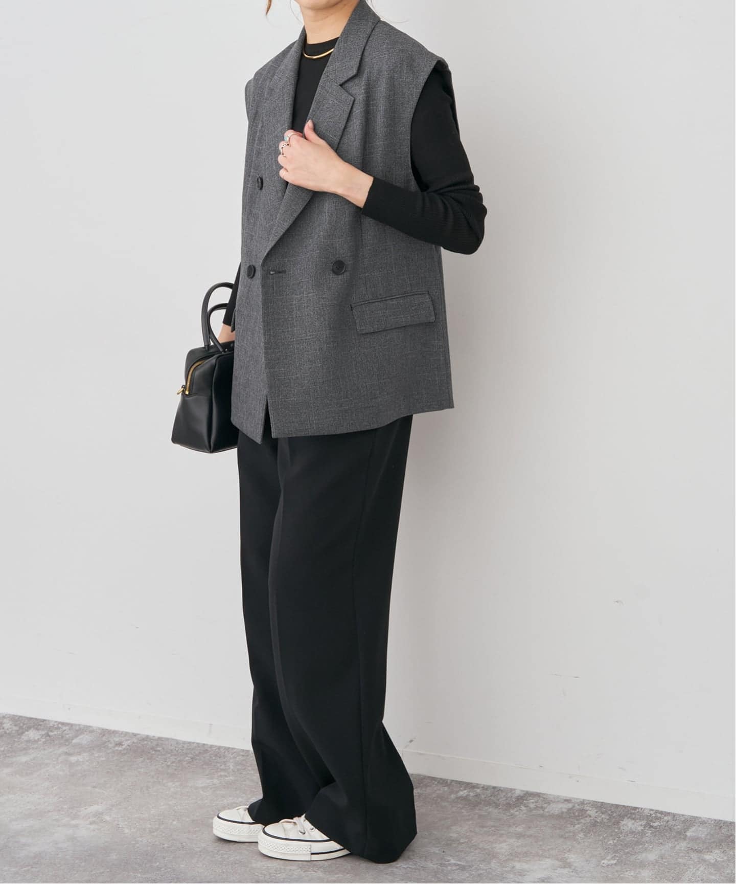 カラーミックスツィードダブルブレストジレ（ジレ）｜Spick and Span