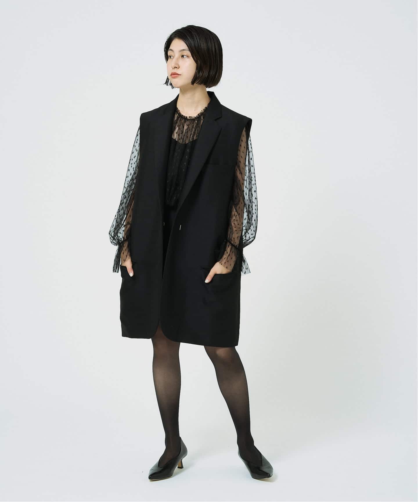 追加2》TW二重織オーバーサイズベスト（ジレ）｜HARDY NOIR