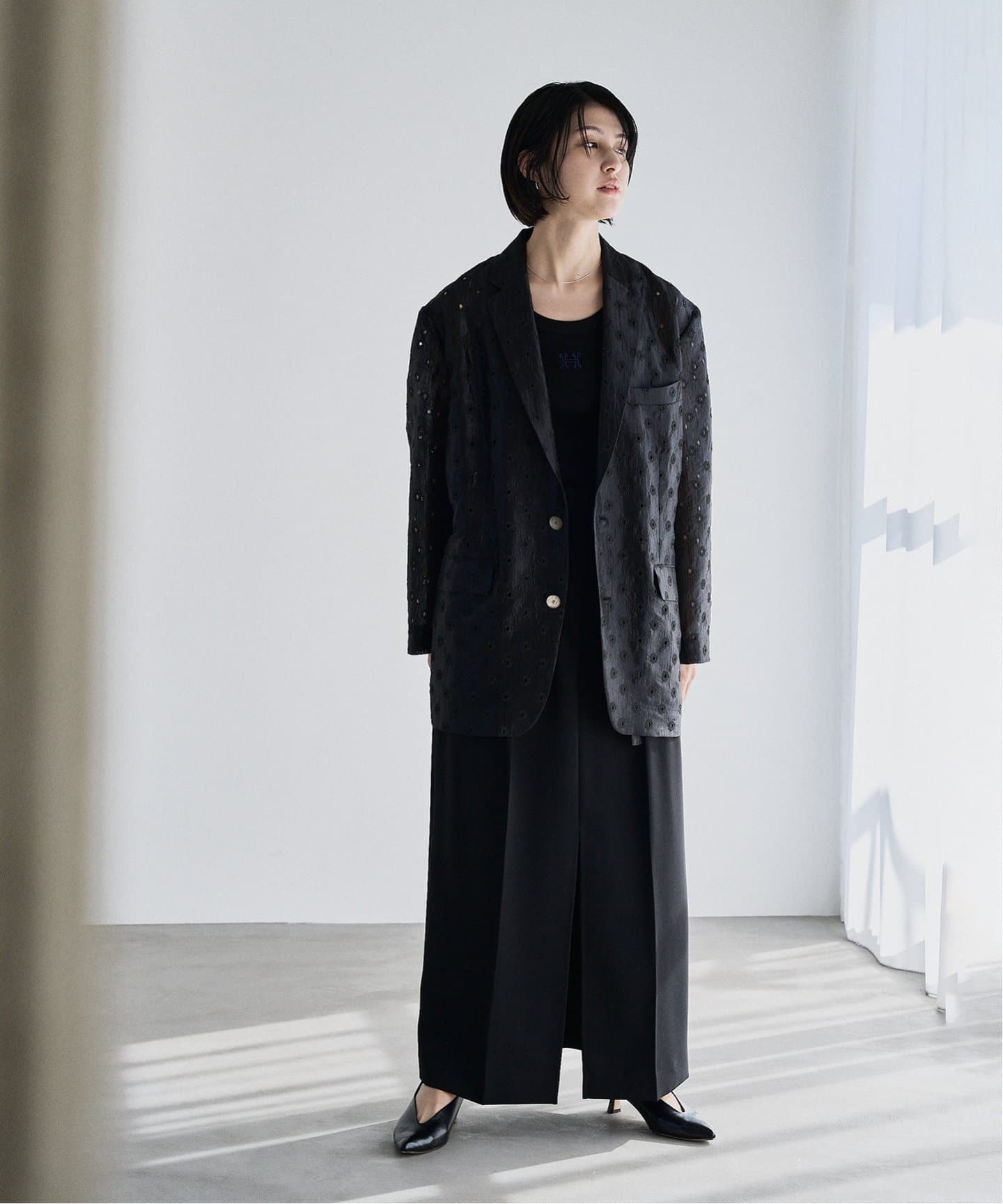 エンブロイダリーカールマイヤージャケット（テーラードジャケット