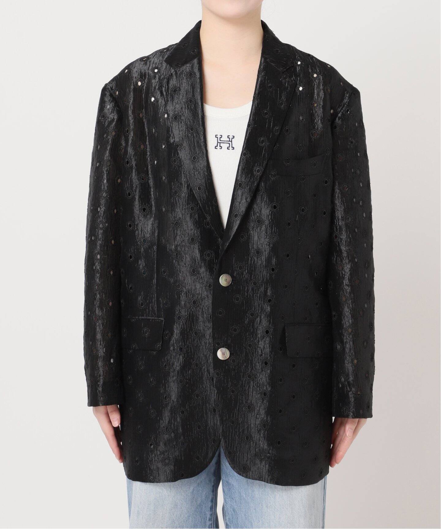 エンブロイダリーカールマイヤージャケット（テーラードジャケット