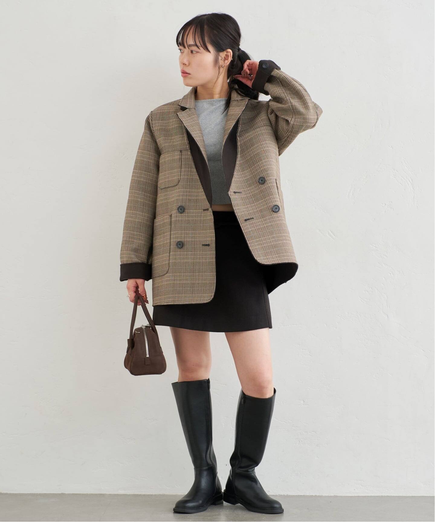 新品　ダブルジャケットコート　Uby SPICK&SPAN スピックアンドスパン リバーシブルオーバーダブルジャケット（その他ジャケット