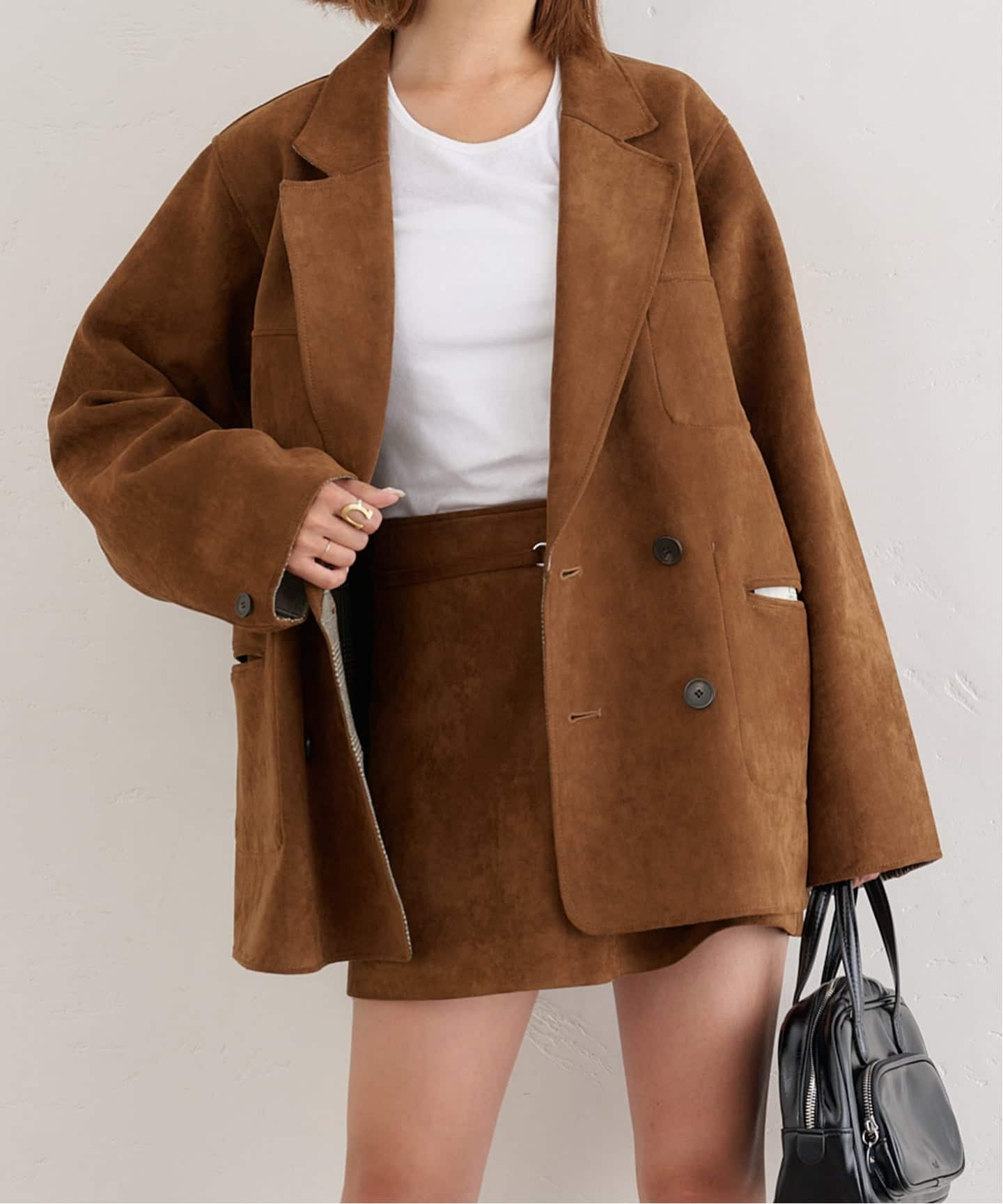 【Spick and Span】未使用タグ付ウールミックスリバージャケット 38 2025年最新】ウールミックスリバージャケット スピックアンド