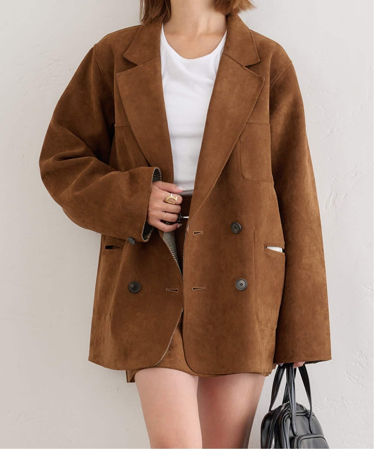 新品　ダブルジャケットコート　Uby SPICK&SPAN スピックアンドスパン リバーシブルオーバーダブルジャケット（その他ジャケット